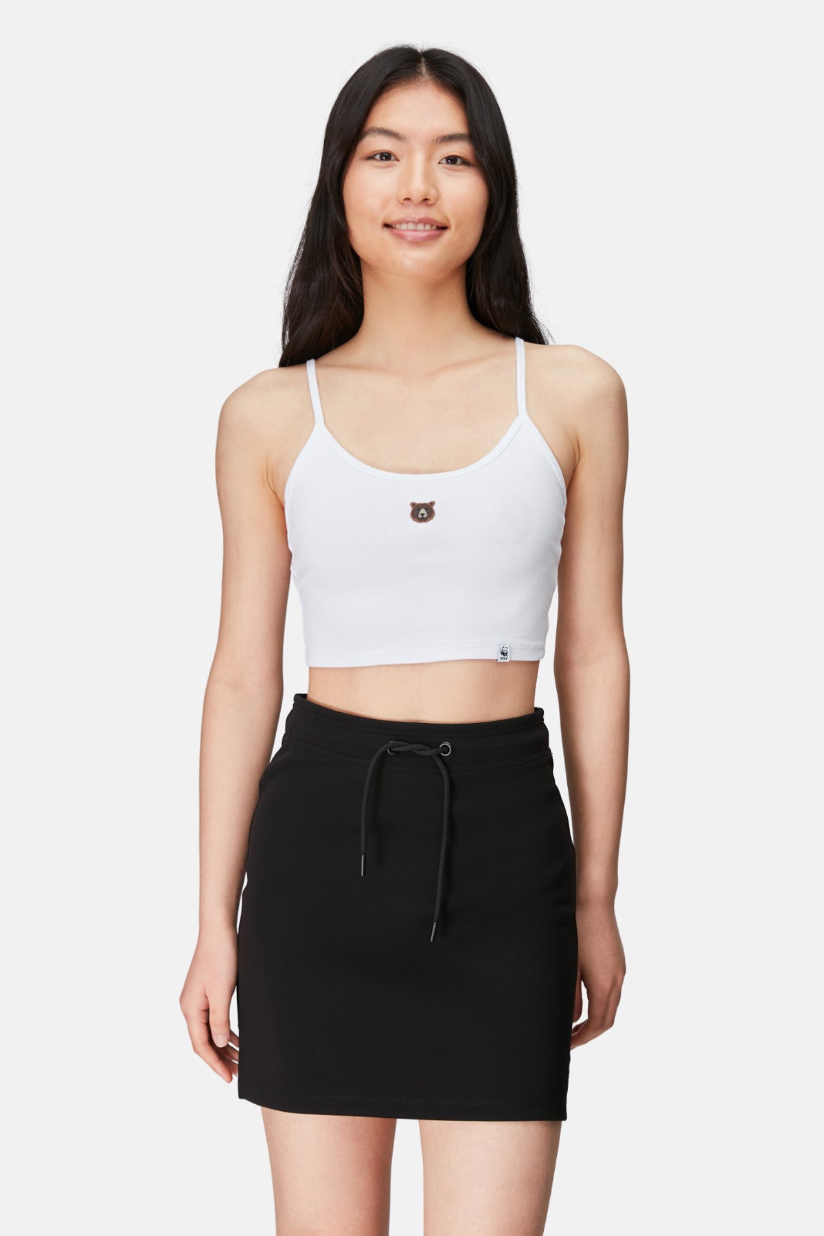 Bozayı Crop Atlet - Beyaz