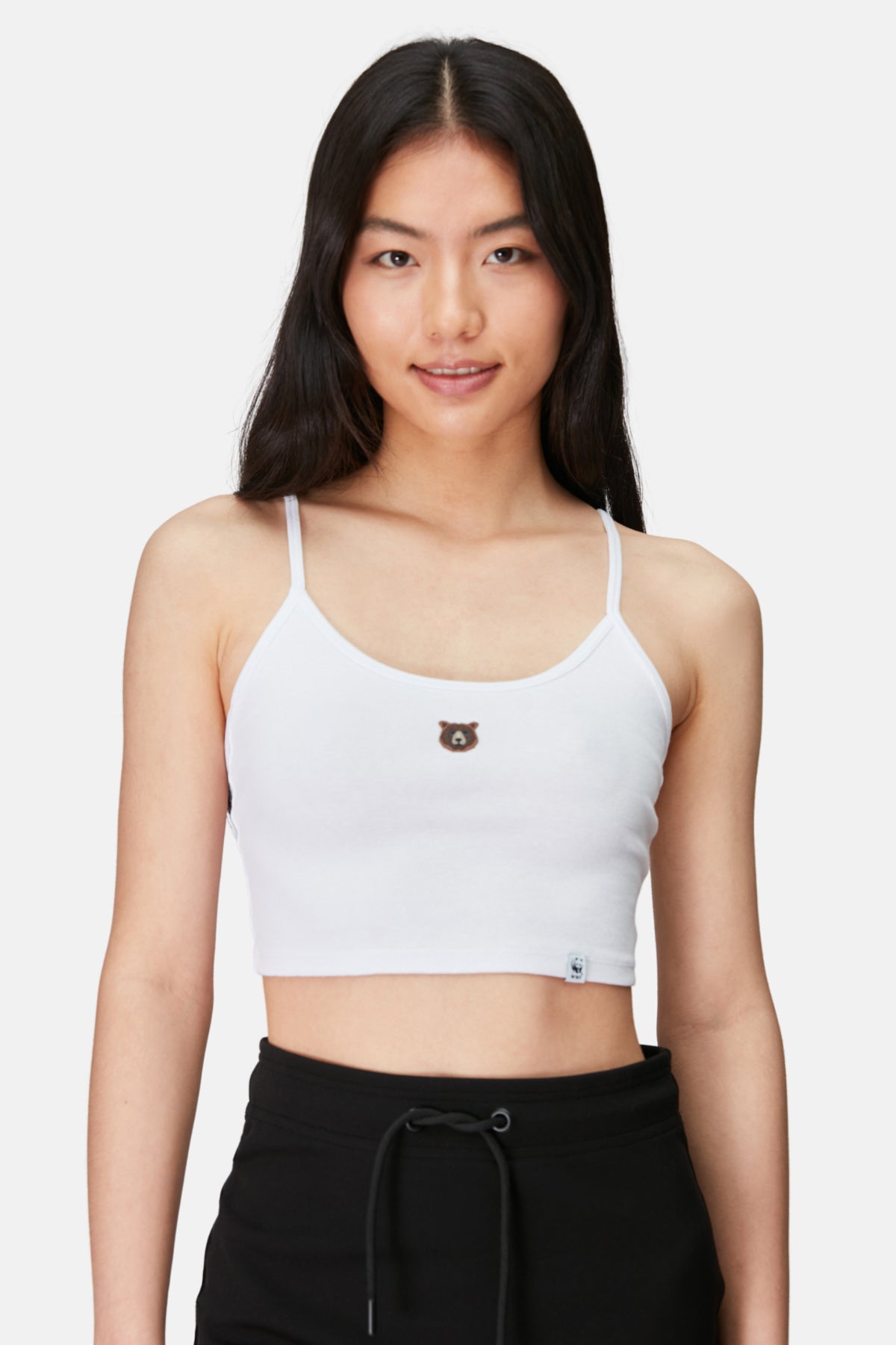 Bozayı Crop Atlet - Beyaz