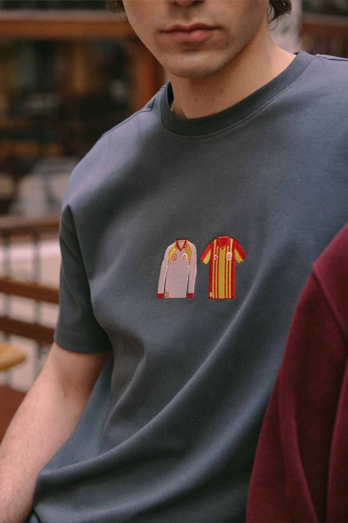 Retro Forma Premium T-Shirt - Antrasit