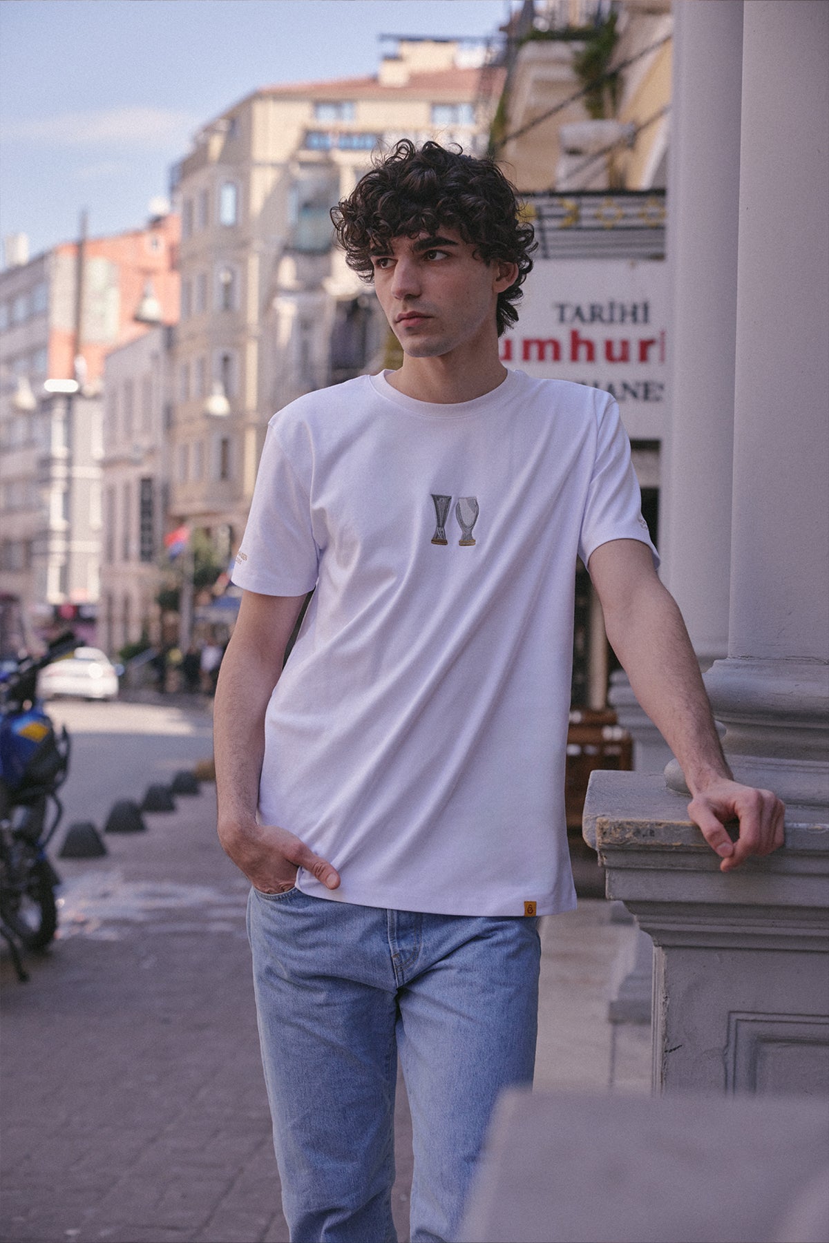Kupa Premium T-Shirt - Beyaz