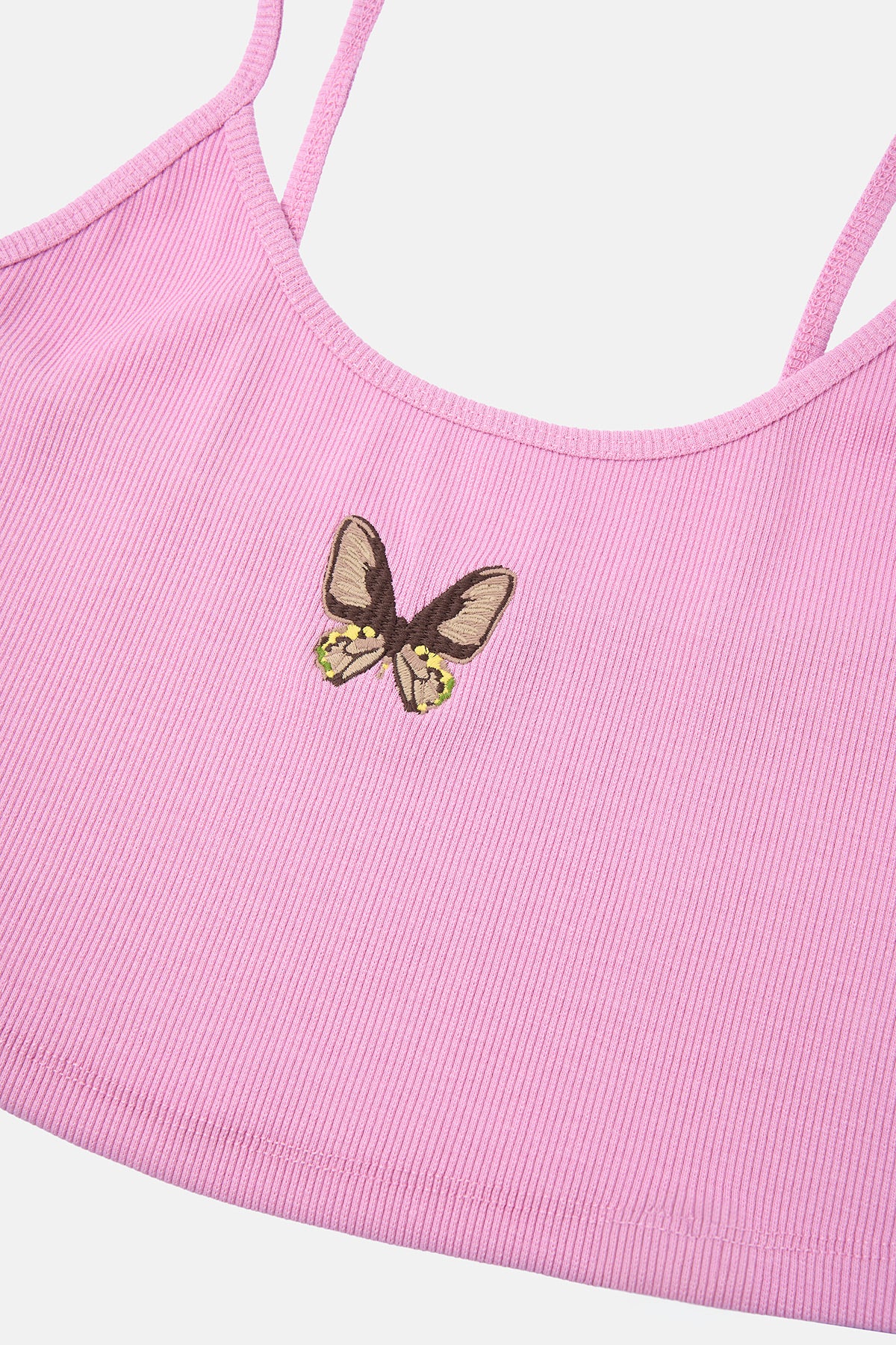 Troides Ribana Askılı Atlet - Pembe