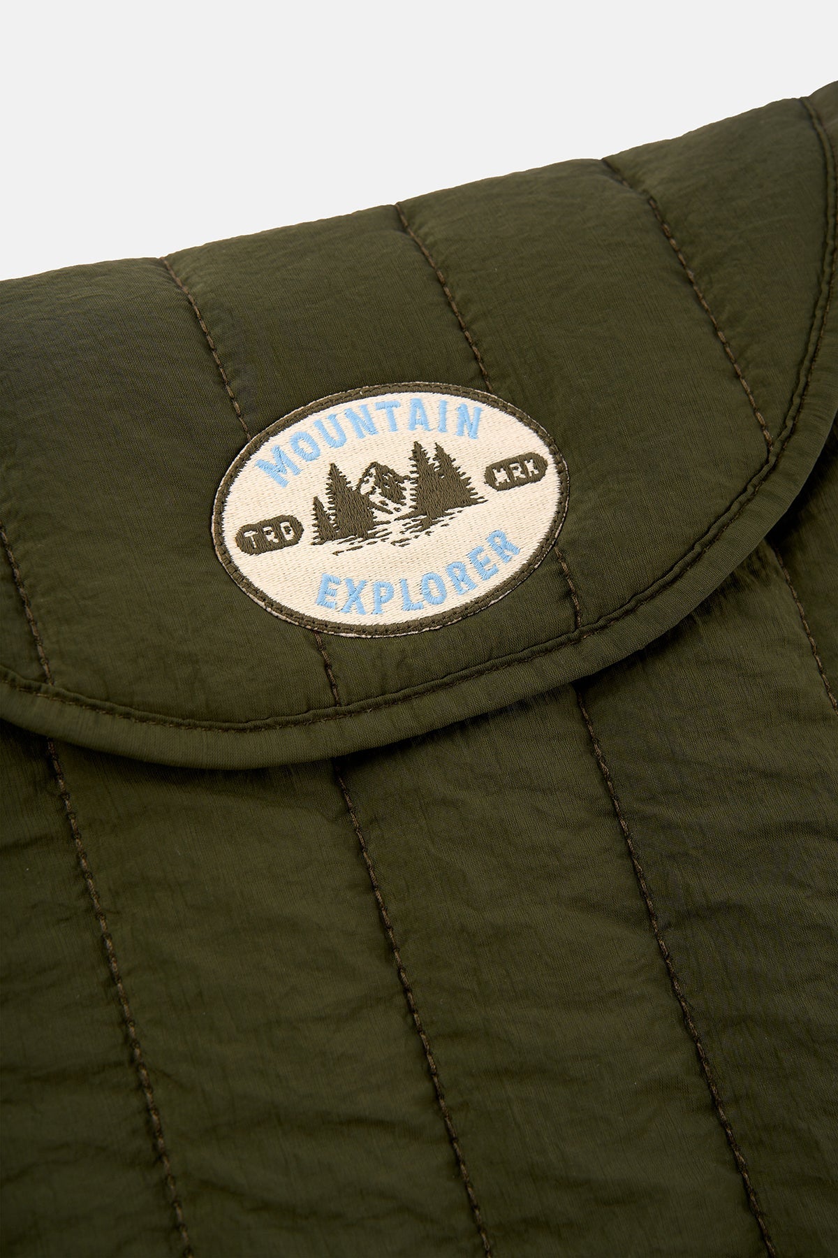 Mountain Explorer Puffer Laptop Case - Haki