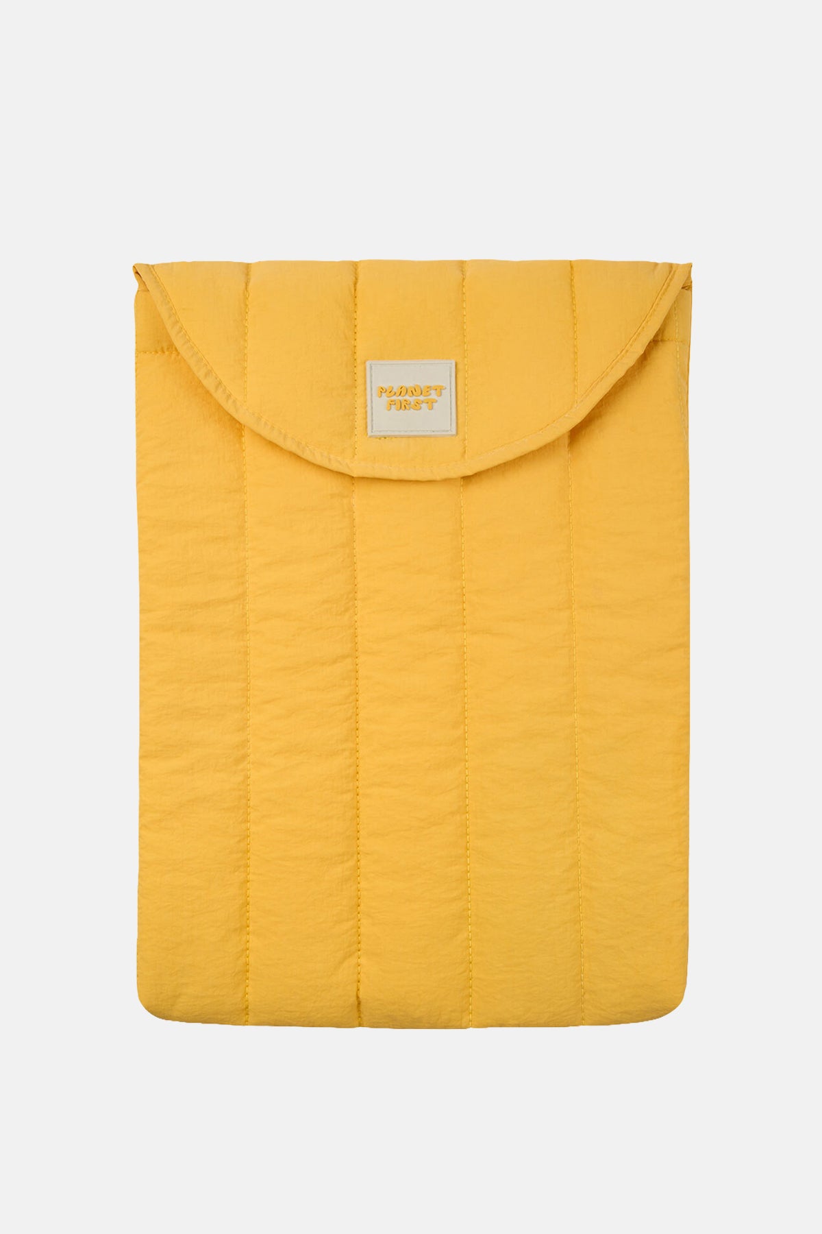 Planet First Puffer Laptop Case - Sarı