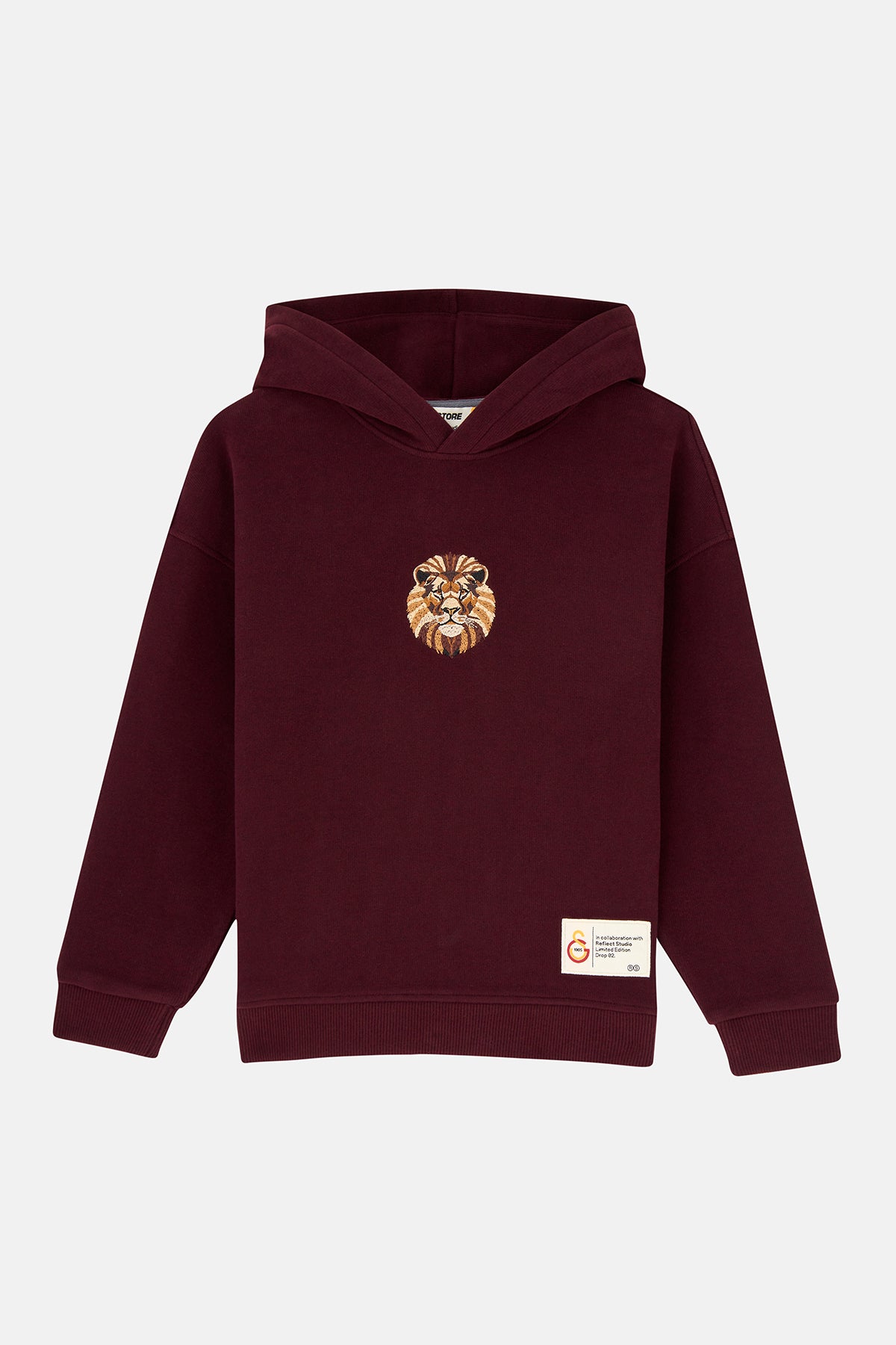 Aslan Çocuk Hoodie - Bordo