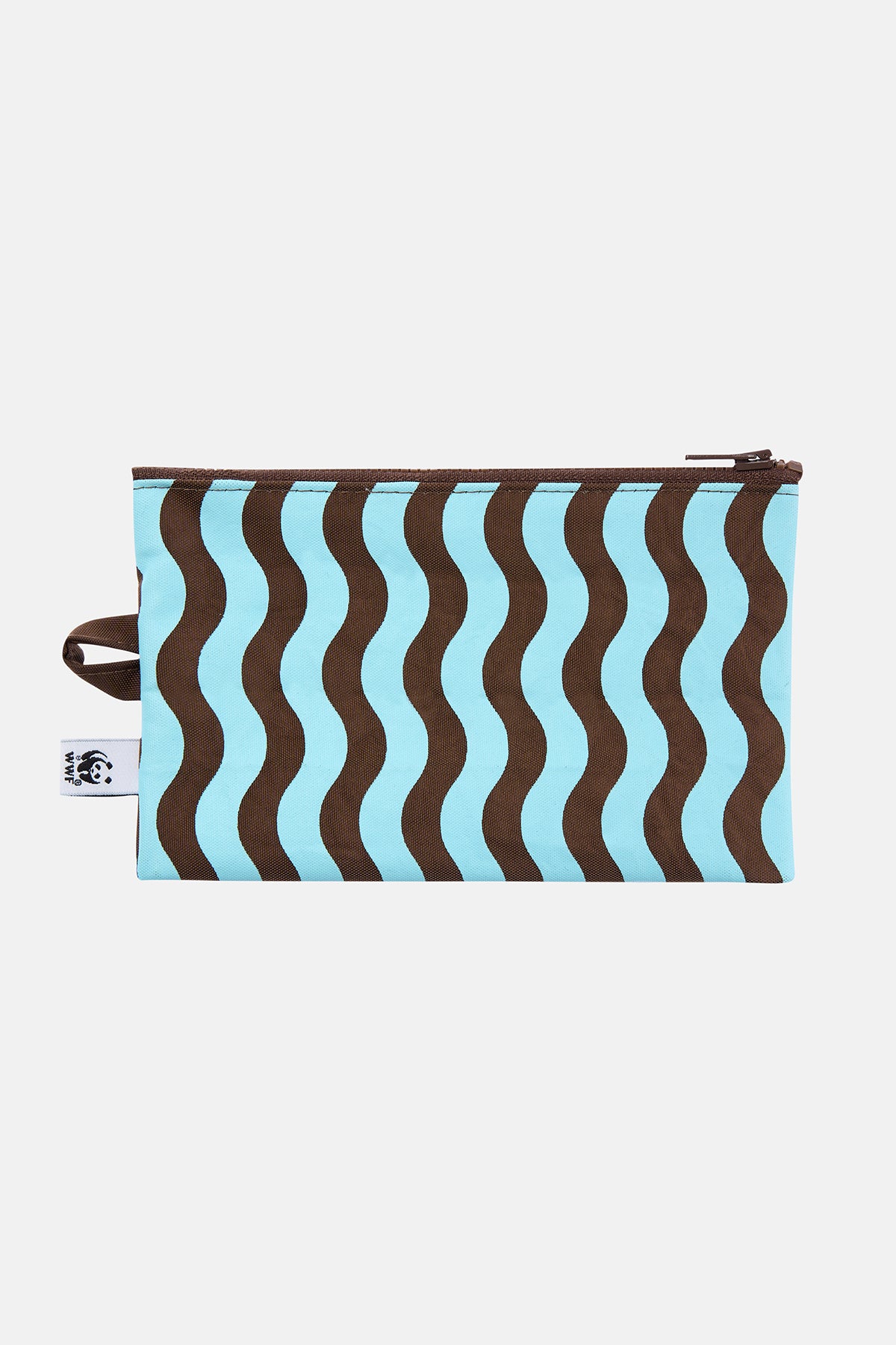 Çizgili Mini Case - Mavi/Kahverengi