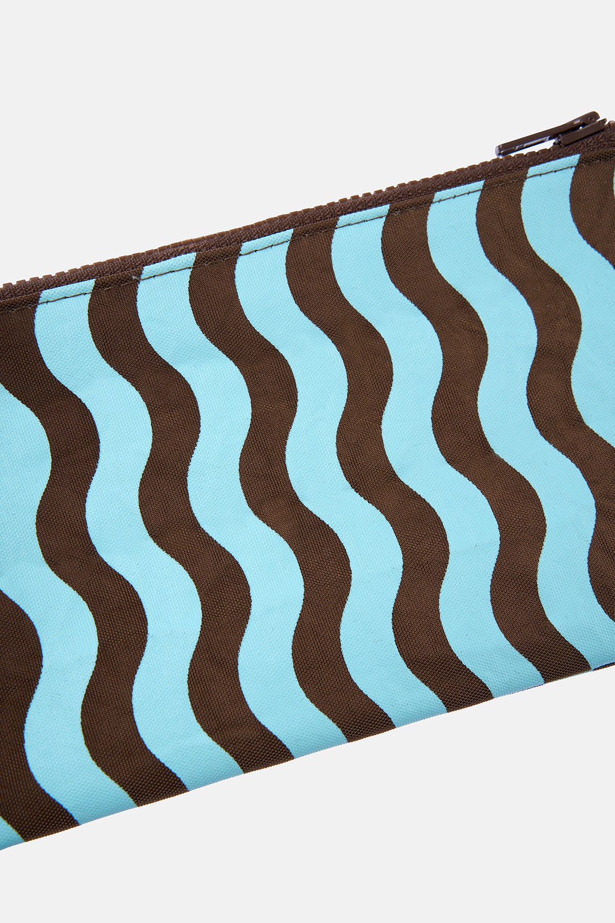 Çizgili Mini Case - Mavi/Kahverengi