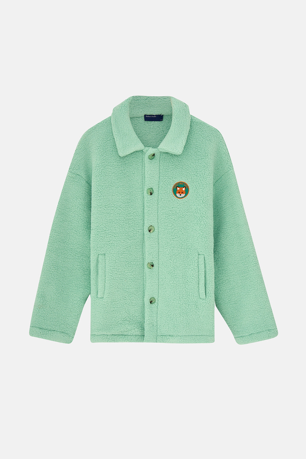 Kızıl Tilki Sherpa Ceket - Mint Yeşili