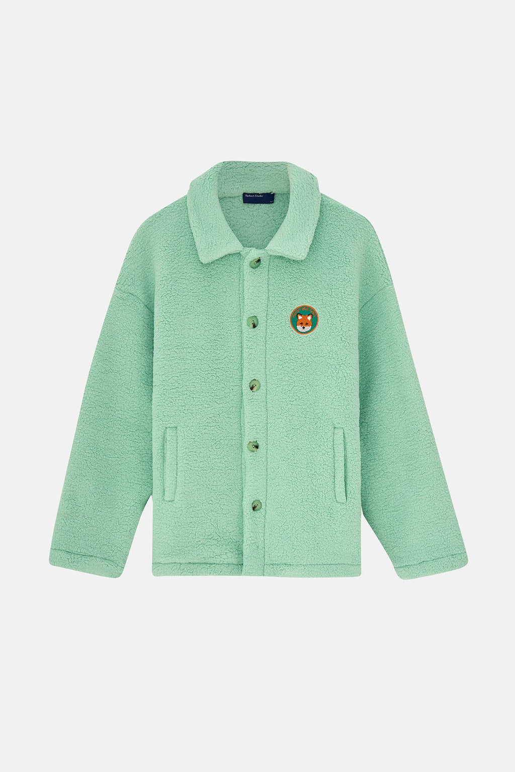 Kızıl Tilki Sherpa Ceket - Mint Yeşili