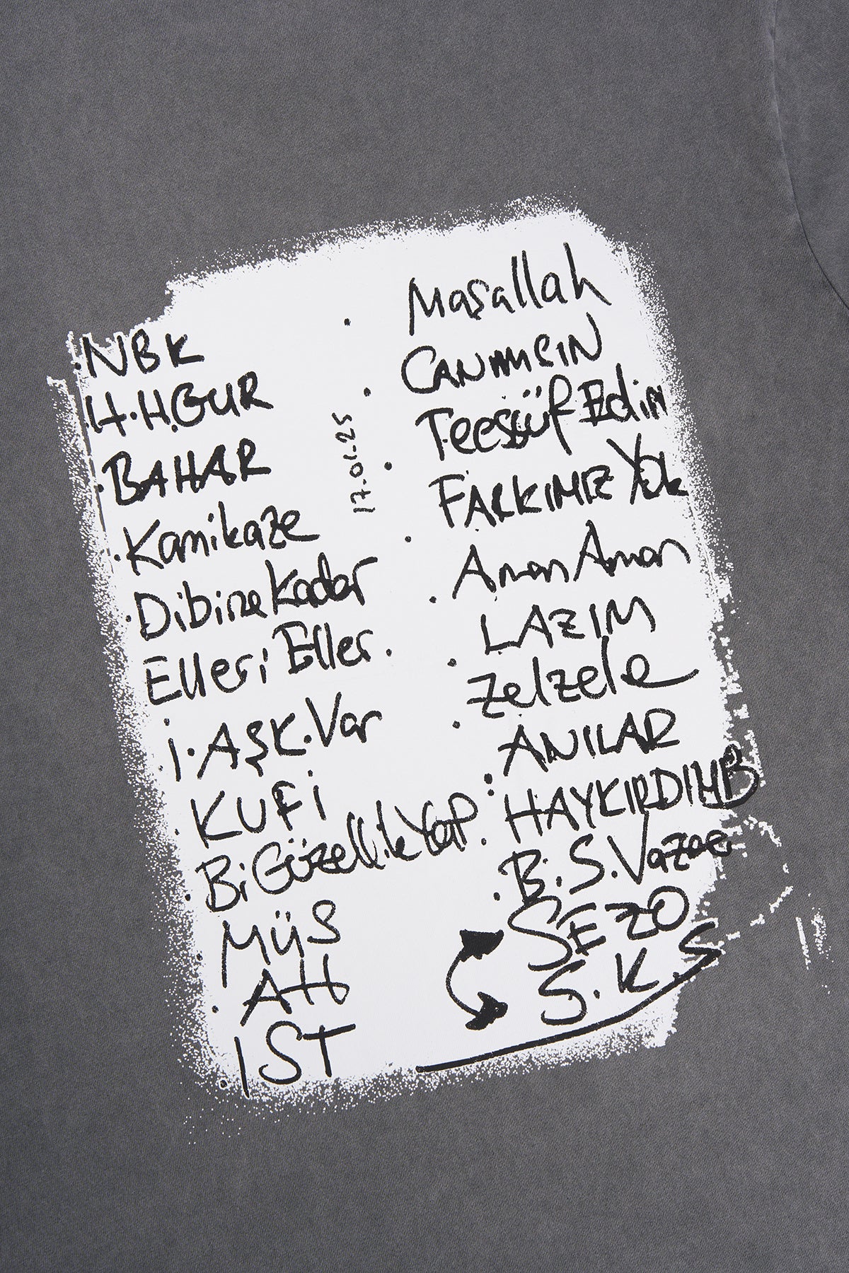 Kufi Washed T-shirt - Antrasit