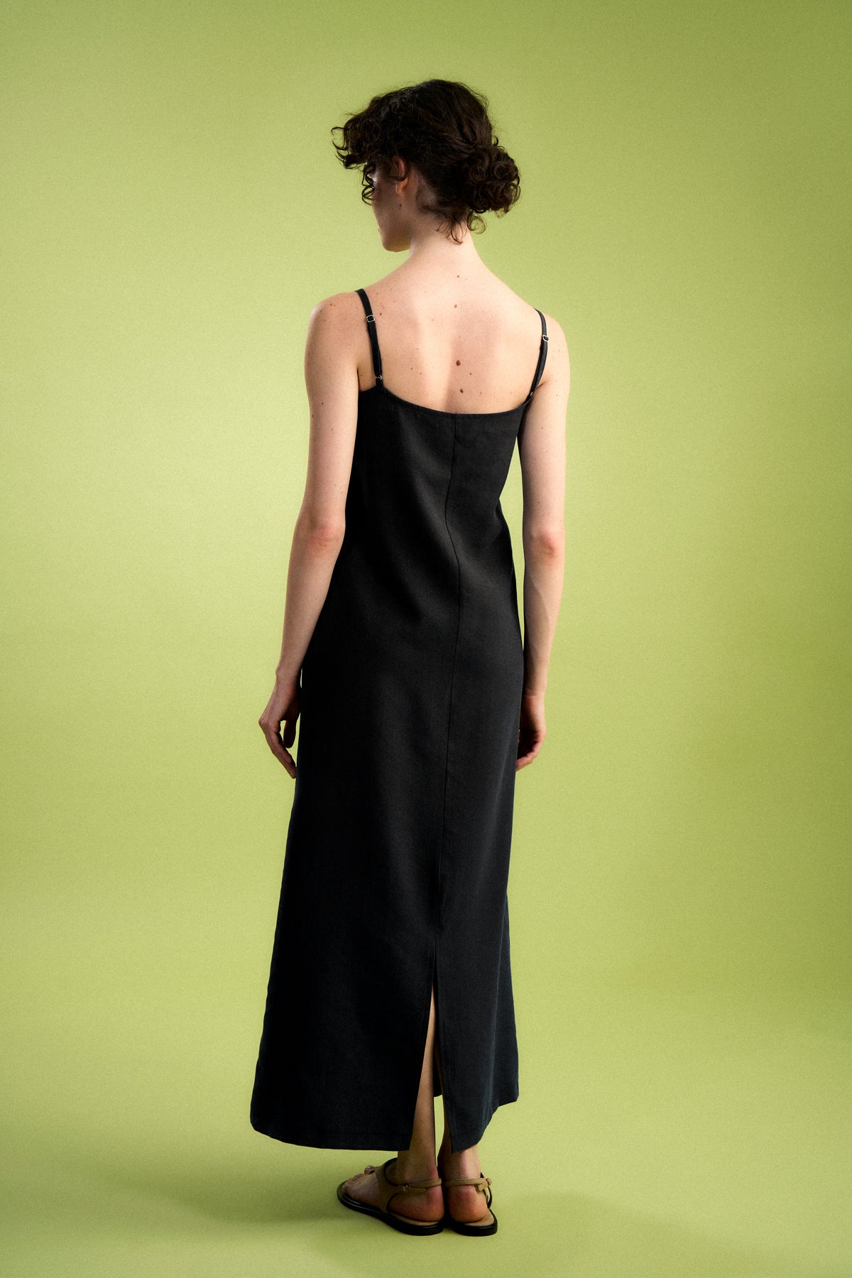 Basic TENCEL™ Uzun Elbise - Siyah
