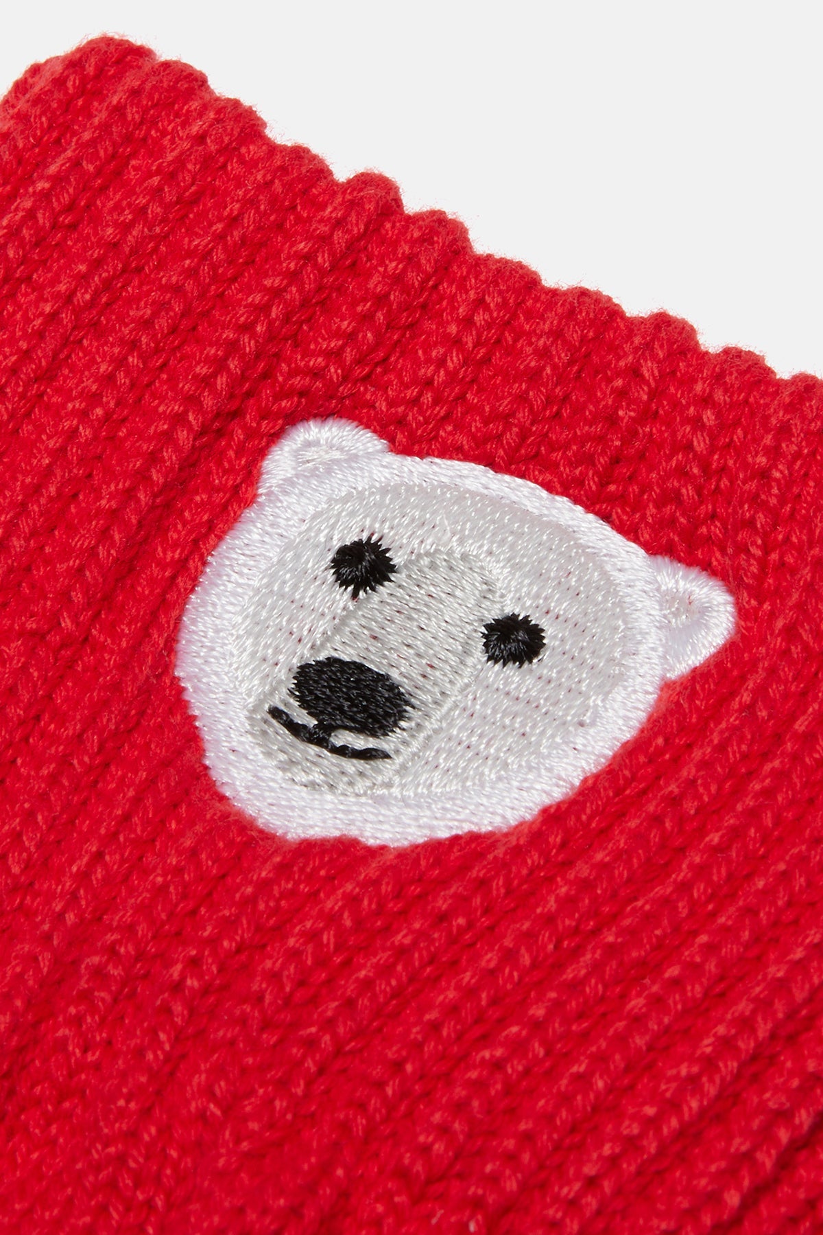 Kutup Ayısı Eldiven - Kırmızı