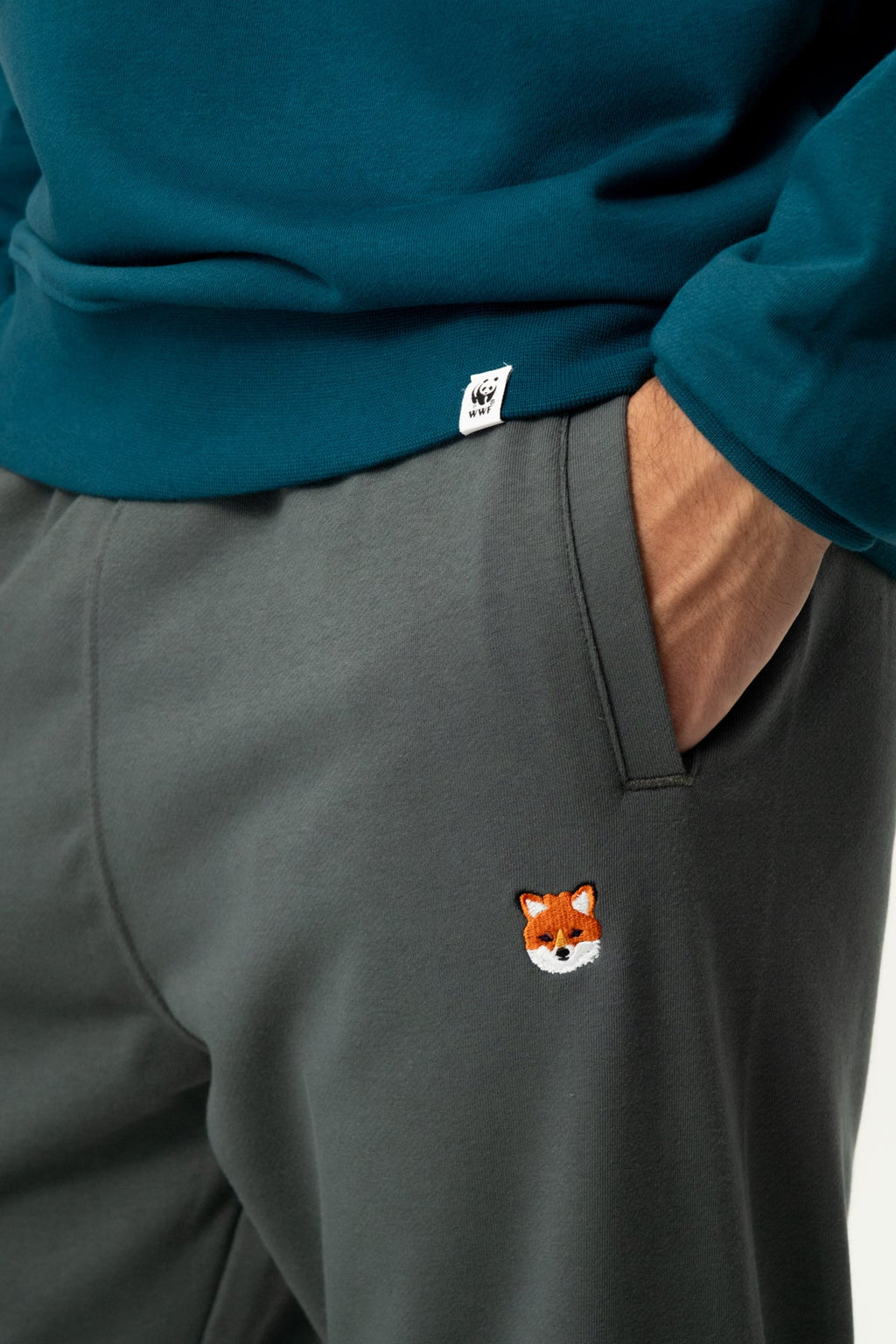 Kızıl Tilki Soft Fleece Erkek Eşofman Altı - Antrasit