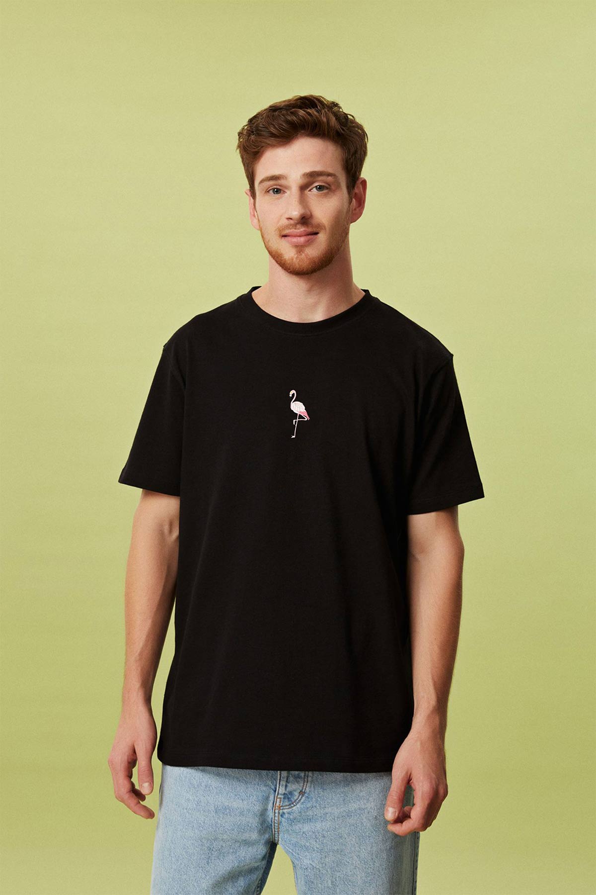 Flamingo Premium T-Shirt - Siyah