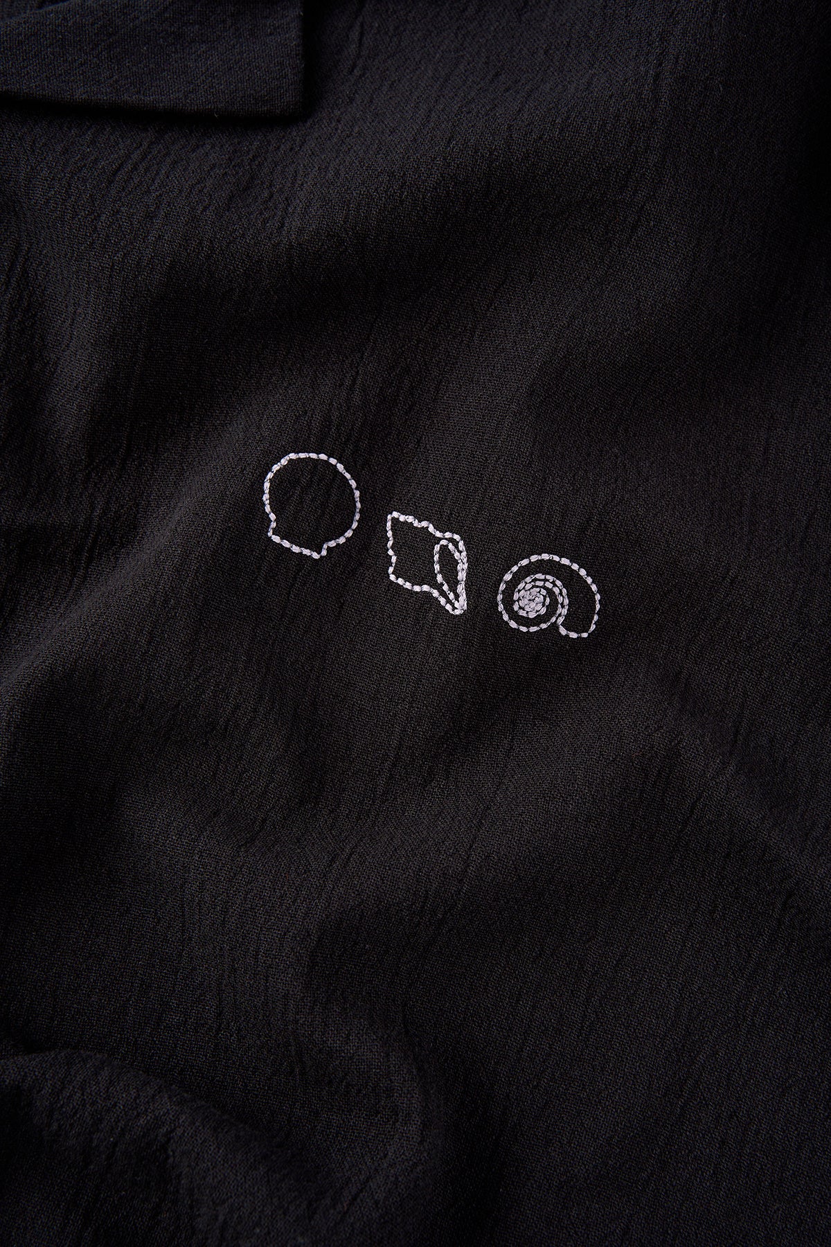 Deniz Kabukları Müslin Gömlek - Siyah