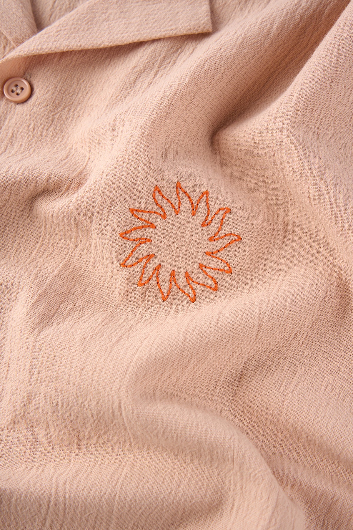 Güneş ve Dalga Müslin Gömlek - Bej