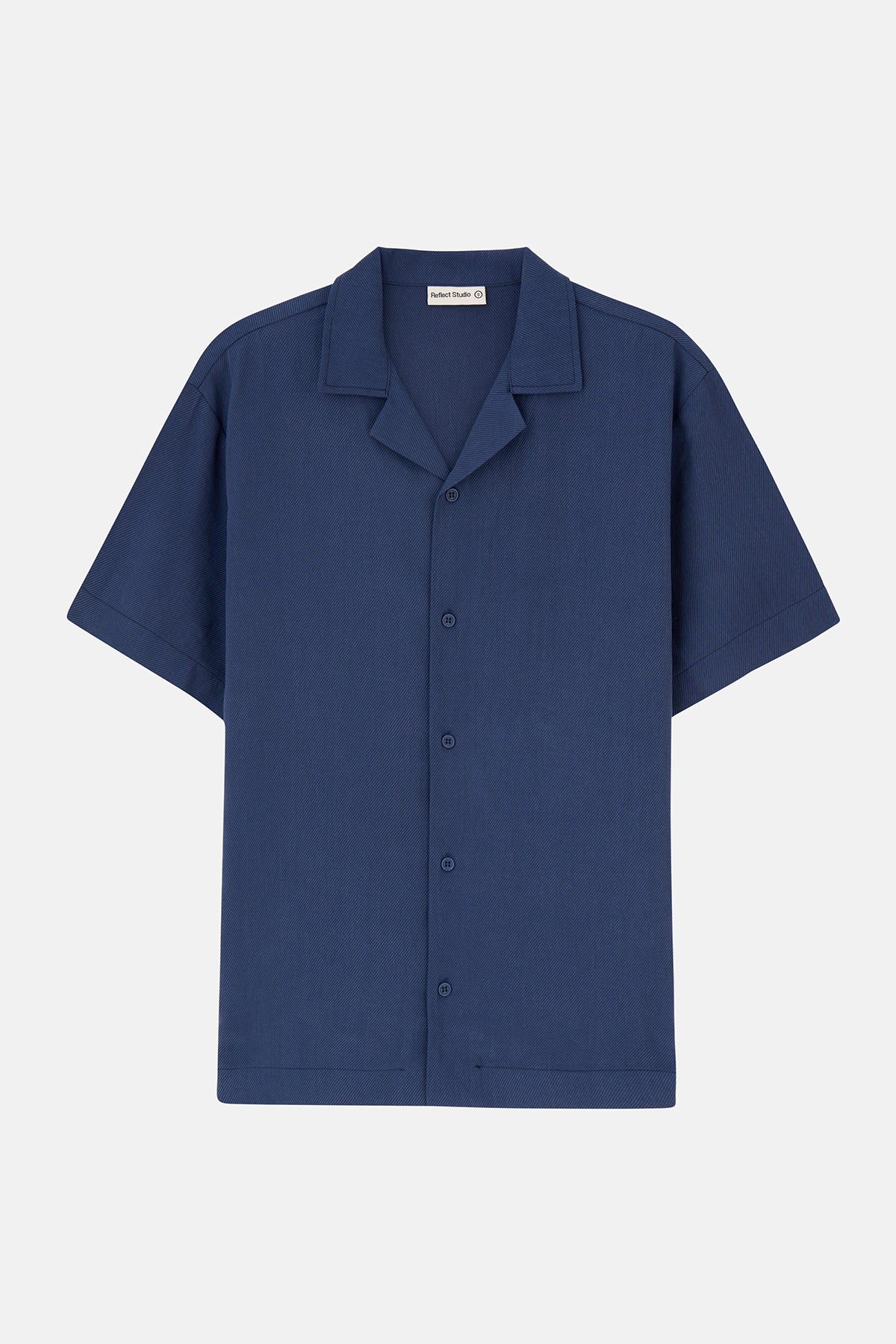 Basic TENCEL™ Kısakollu Gömlek - Lacivert