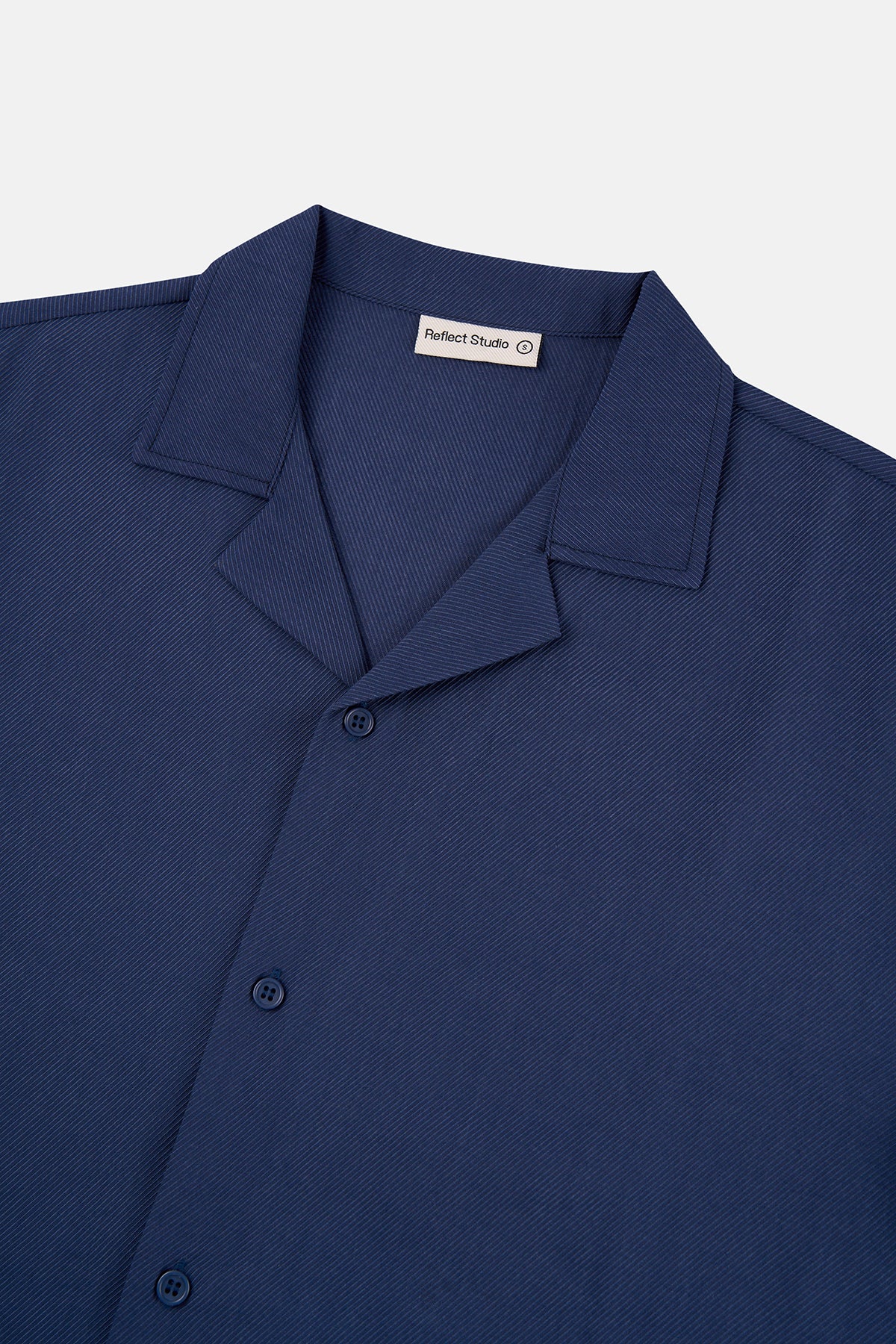 Basic TENCEL™ Kısakollu Gömlek - Lacivert