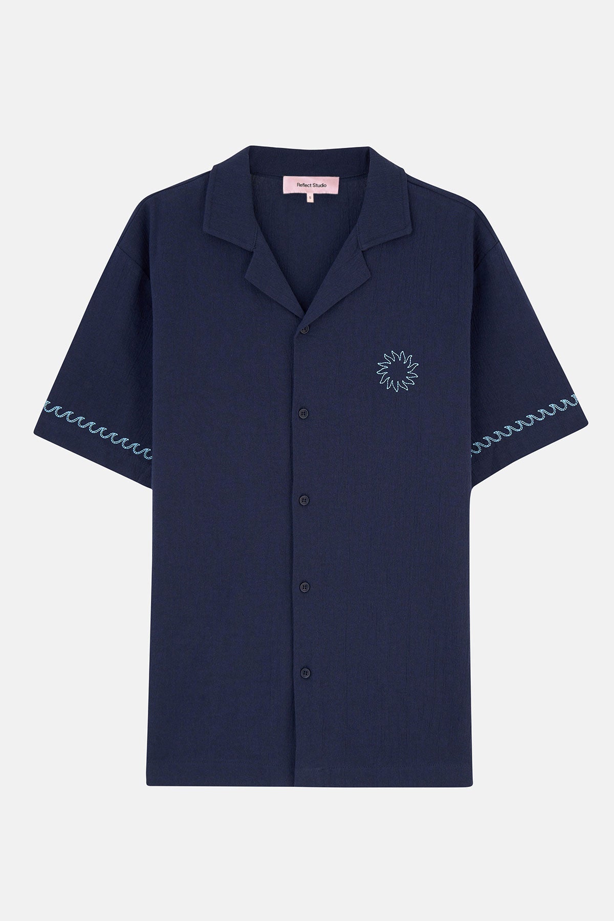 Güneş ve Dalga Müslin Gömlek - Lacivert