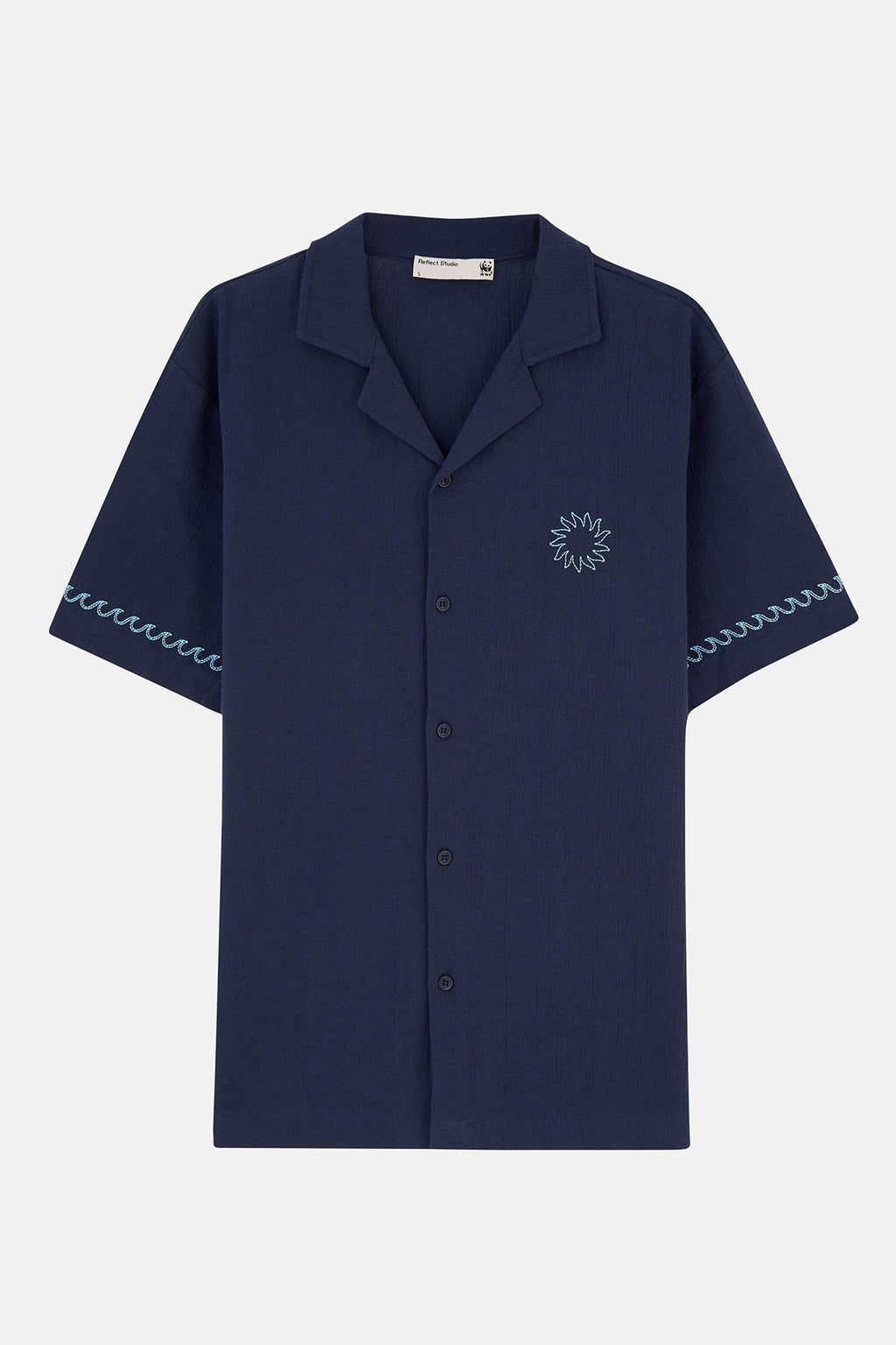 Güneş ve Dalga Müslin Gömlek - Lacivert