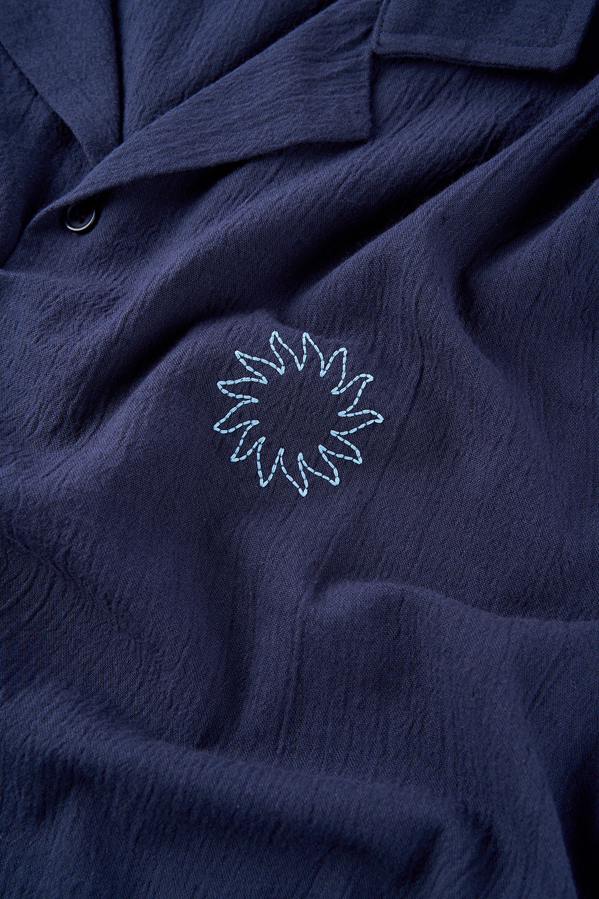 Güneş ve Dalga Müslin Gömlek - Lacivert
