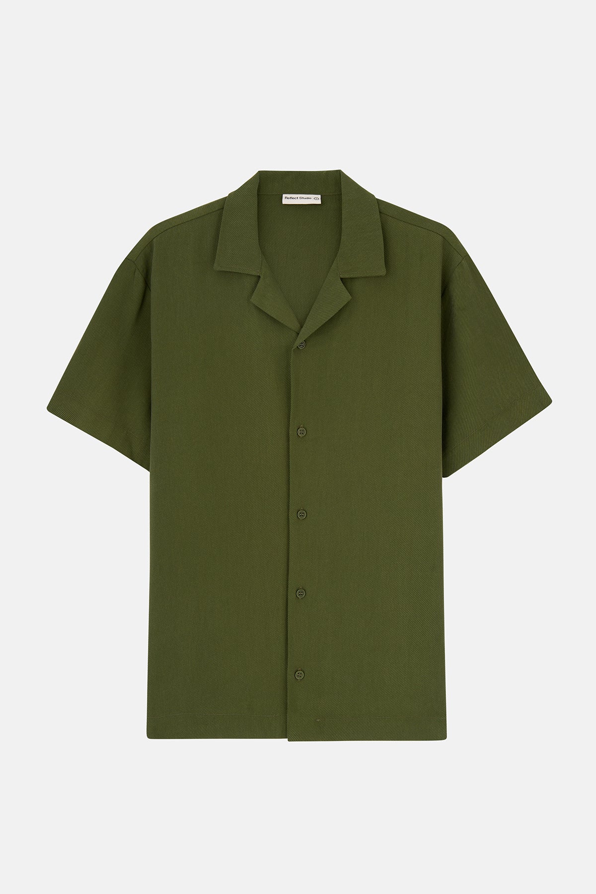 Basic TENCEL™ Kısakollu Gömlek - Haki