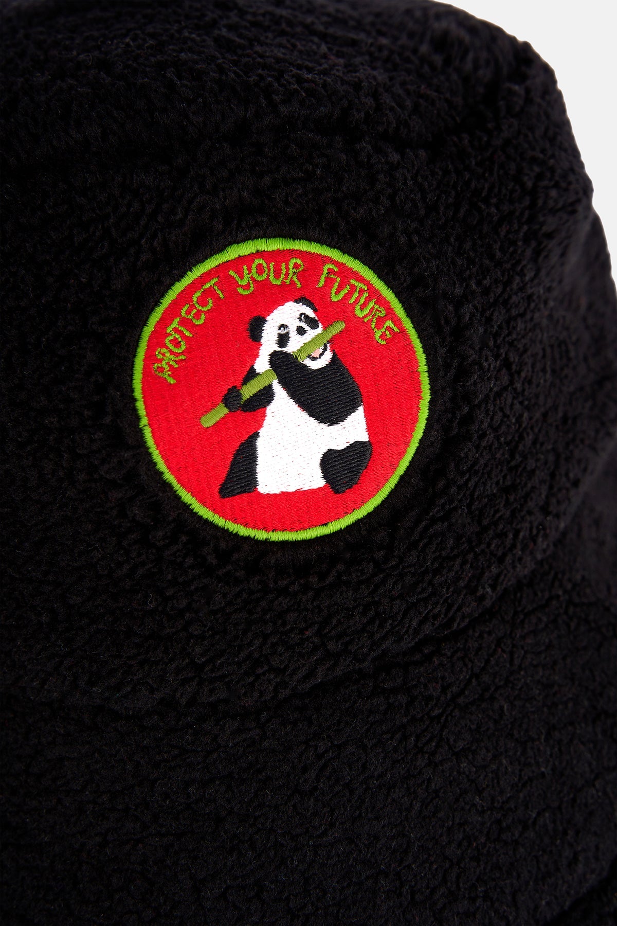 Panda Sherpa Şapka - Siyah