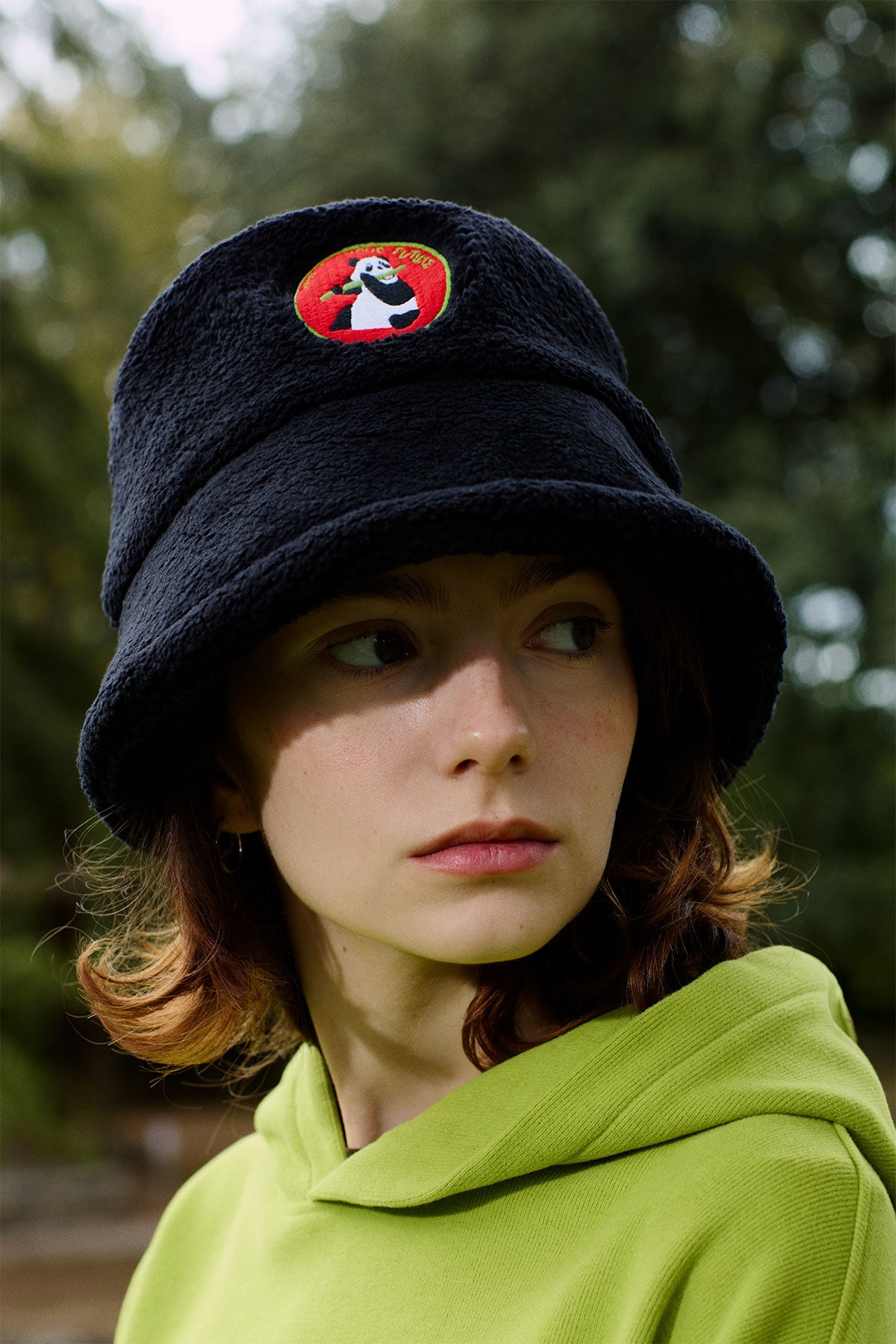 Panda Sherpa Şapka - Siyah