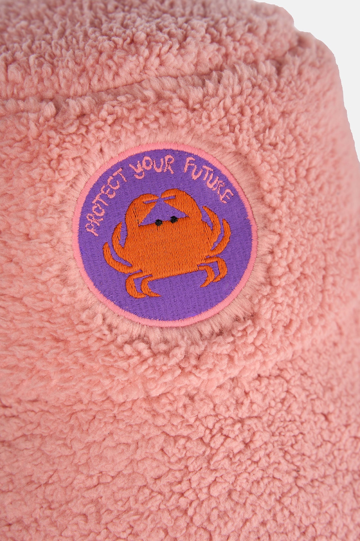 Yengeç Sherpa Şapka - Pembe