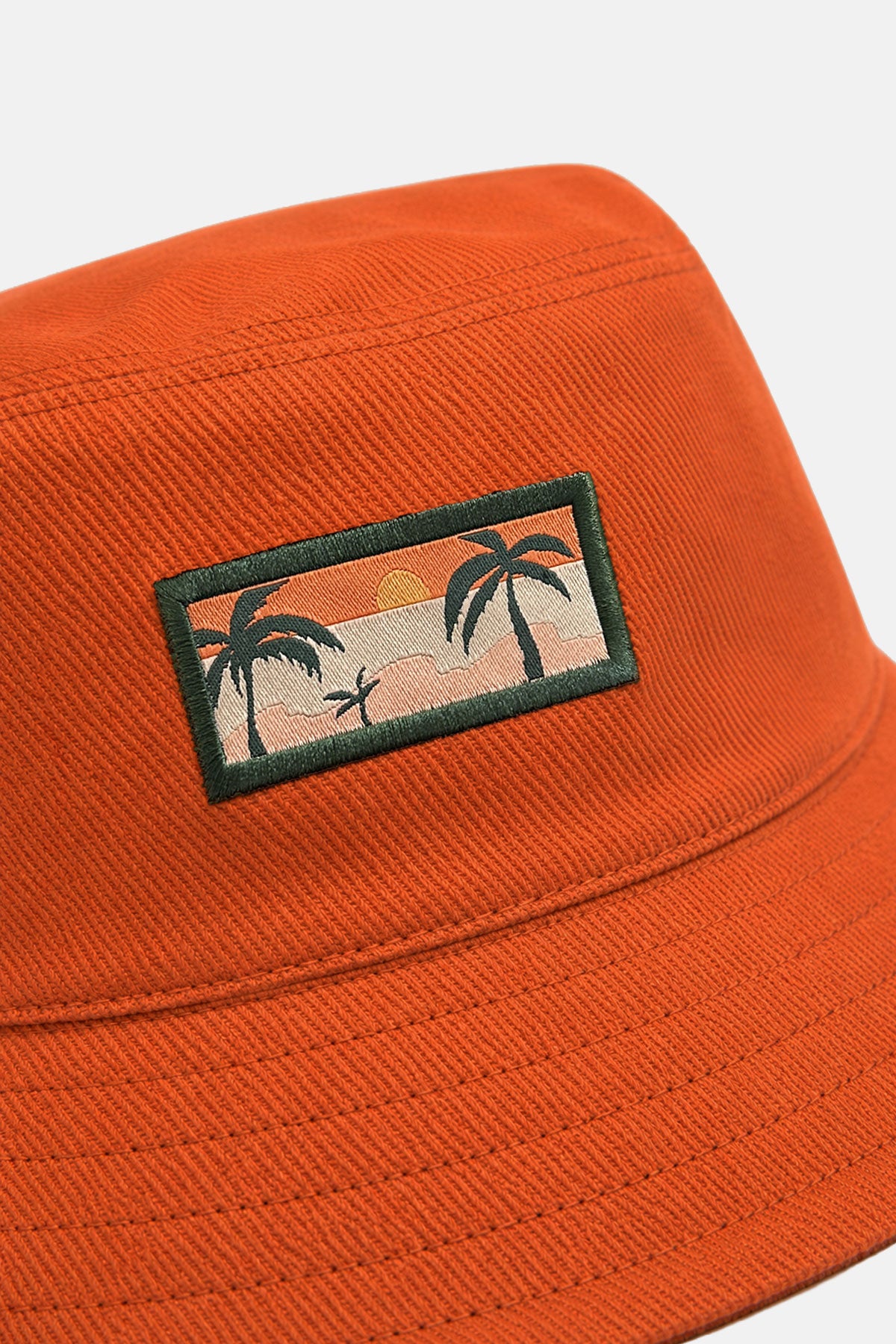Palmiye Gabardin Bucket Hat - Çömlek