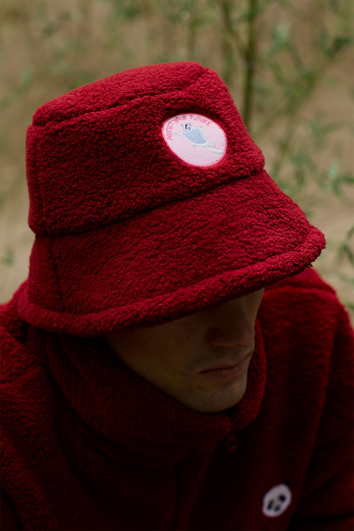 Sugar Glider Sherpa Şapka - Bordo