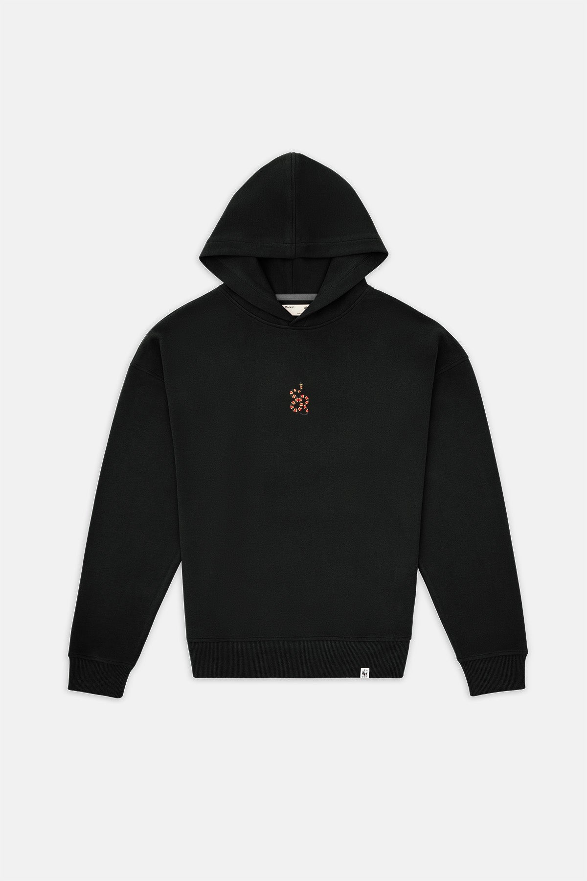 Mercan Yılanı SuperSoft Hoodie - Siyah