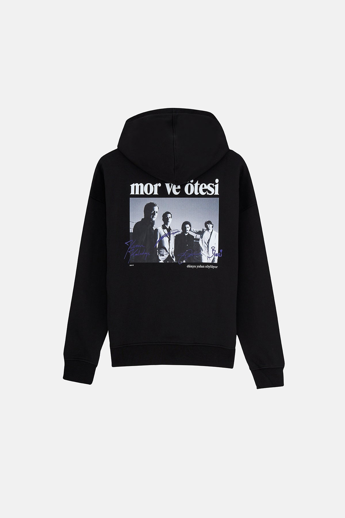 mor ve ötesi Soft Fleece Hoodie- Siyah