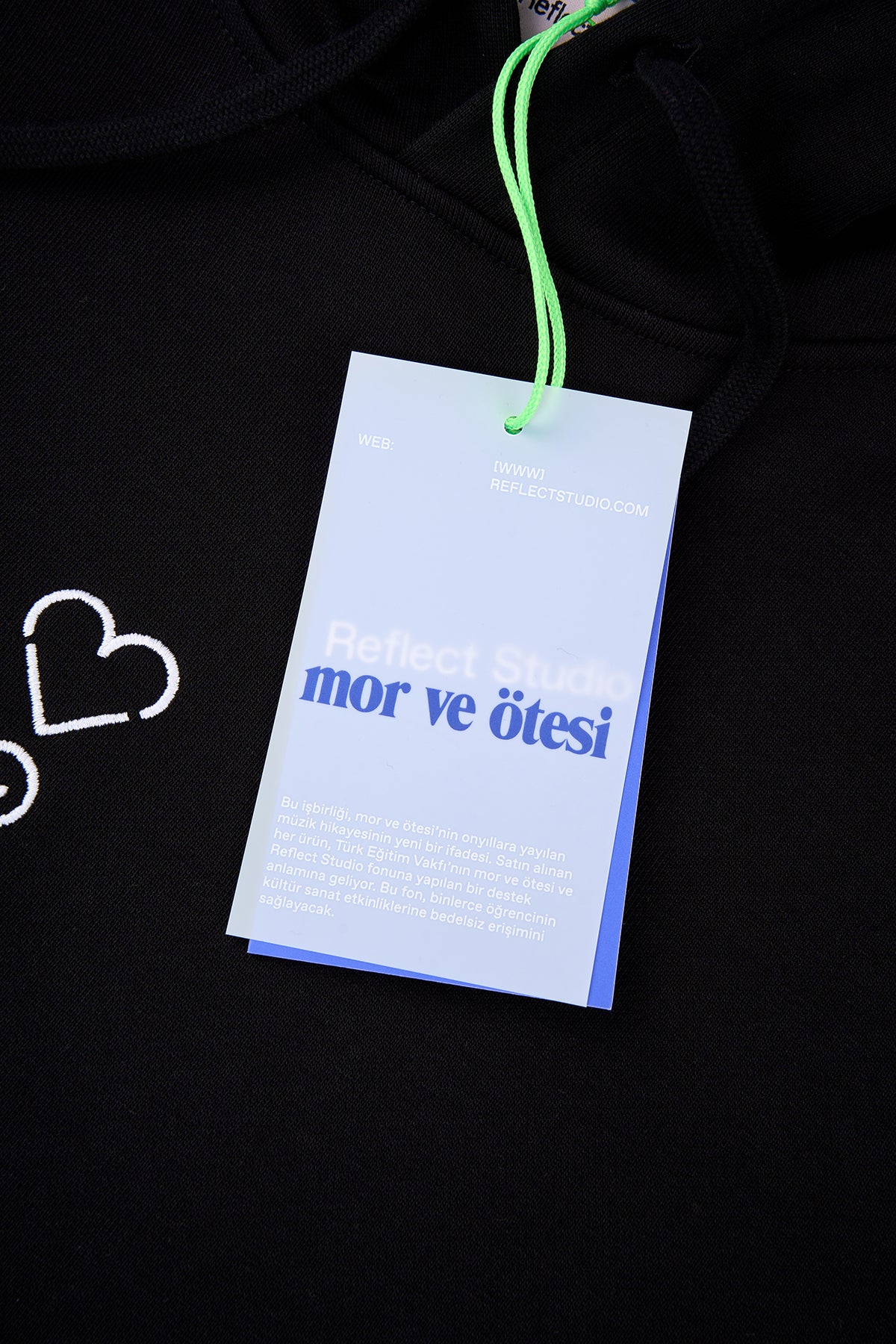 mor ve ötesi Soft Fleece Hoodie- Siyah