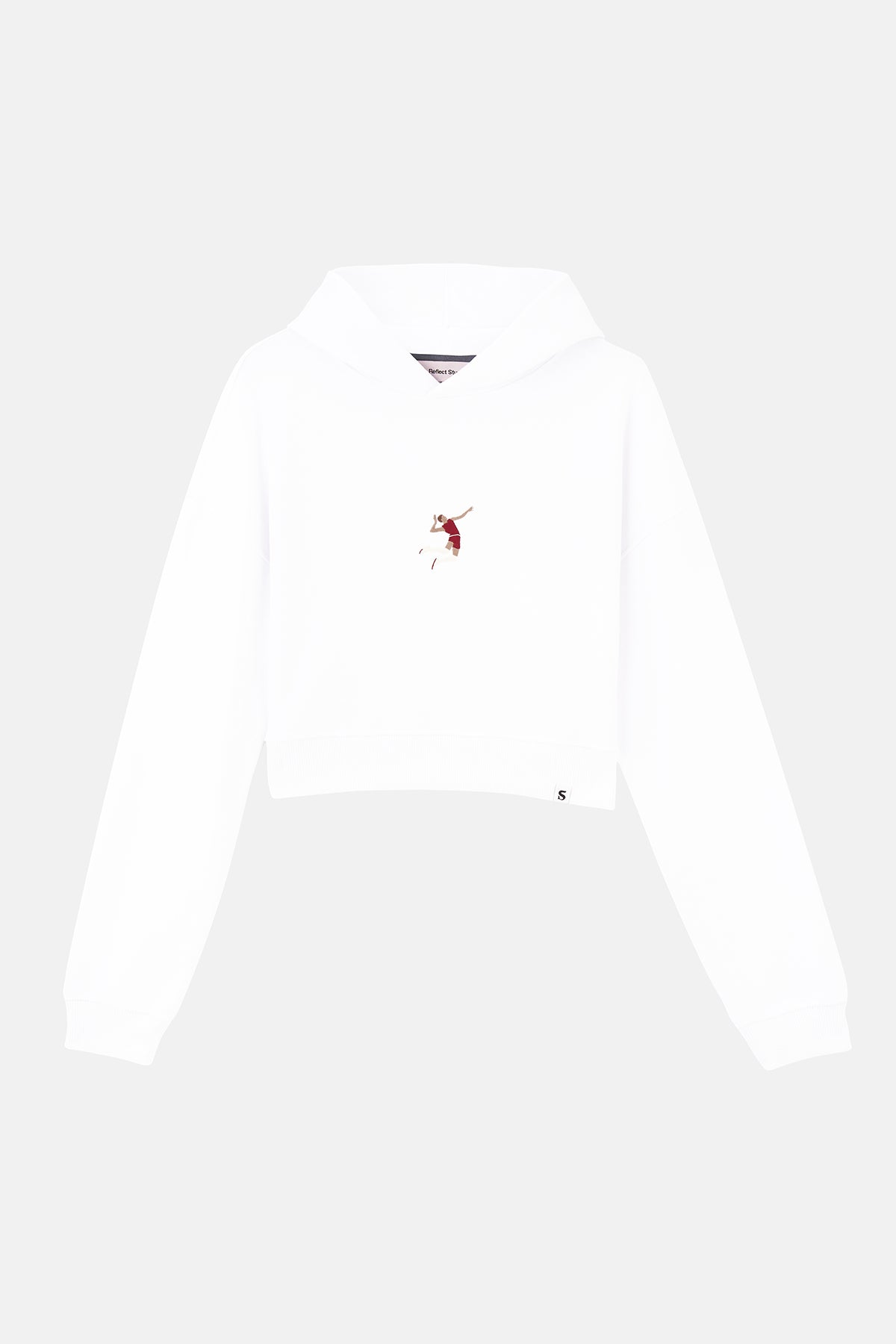 Spike SuperSoft Crop Hoodie - Beyaz