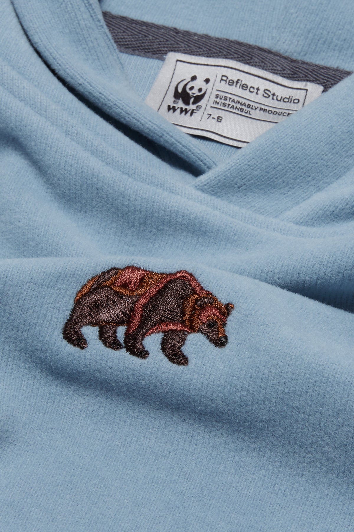 Bozayı SuperSoft Çocuk Hoodie - Açık Mavi