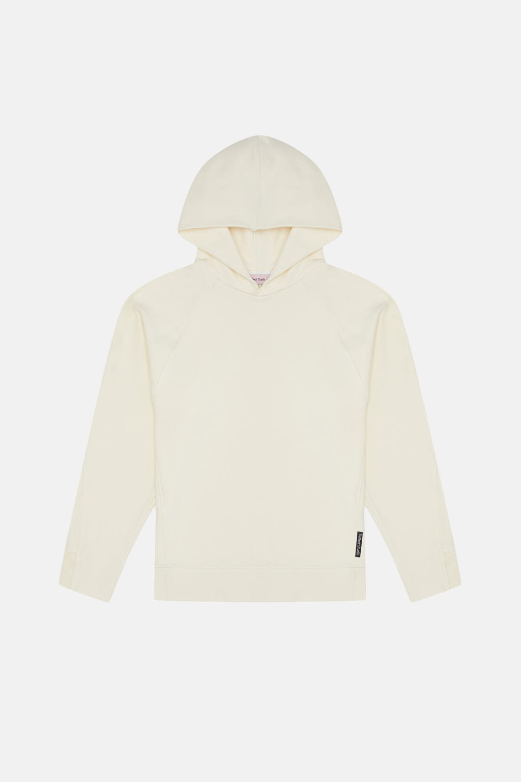Logo Tag Relaxed Fit Hoodie - Bone White