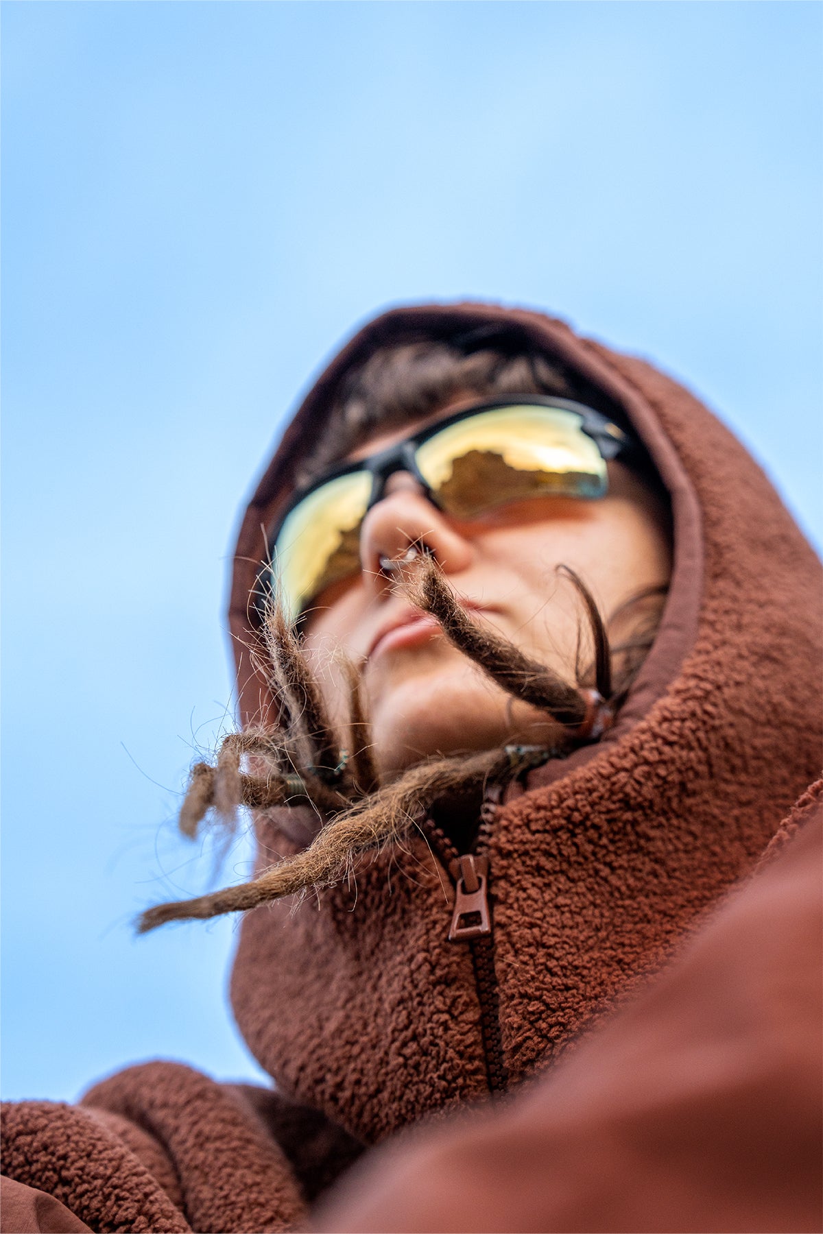 Rooted in the Wild Sherpa Ninja Hoodie - Kahverengi