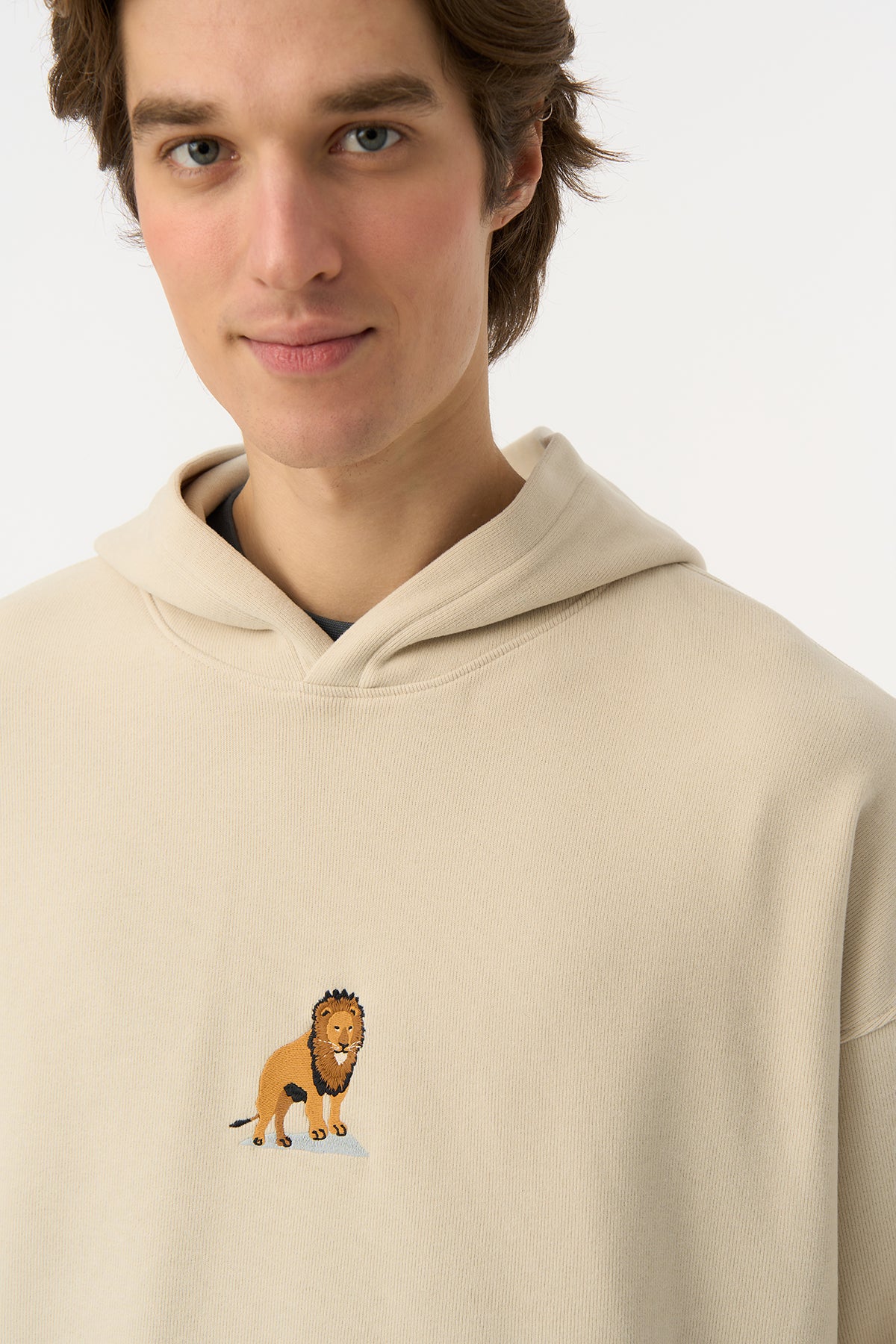 Aslan SuperSoft Hoodie - Parşömen Bej