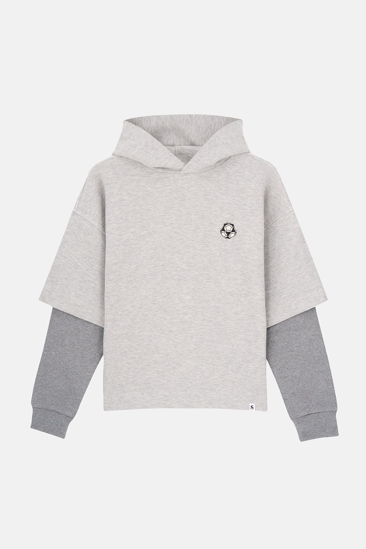 Azteca Double Sleeve Sweatshirt - Gri