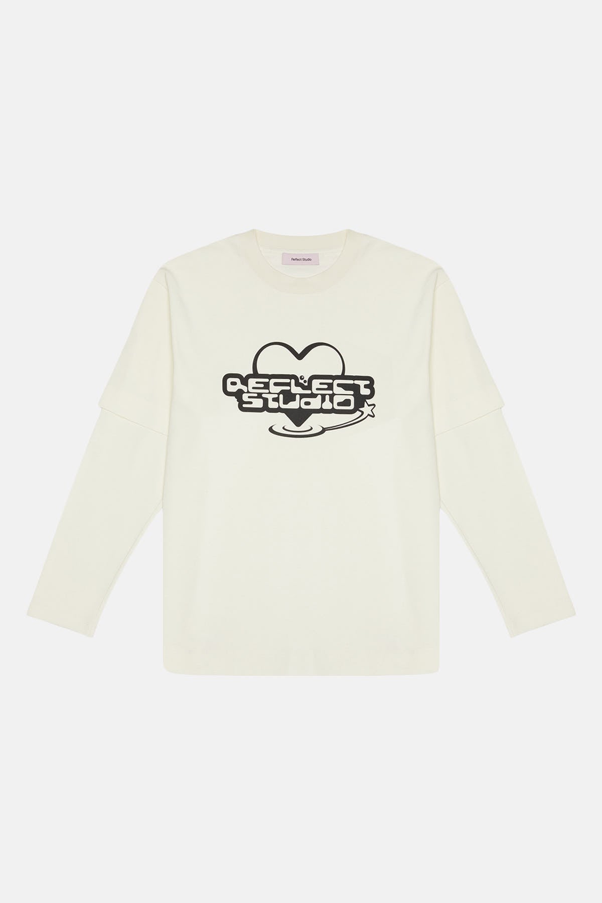 Logo Double Sleeve T-shirt - Bone White
