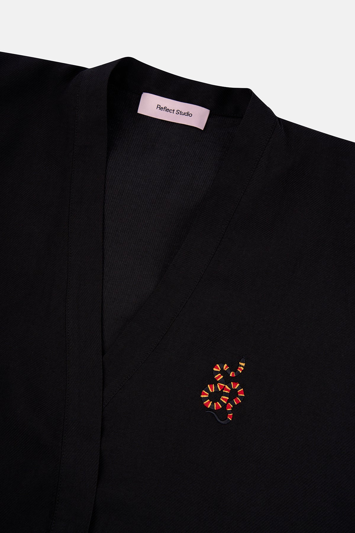 Mercan Yılanı TENCEL™ Kimono - Siyah