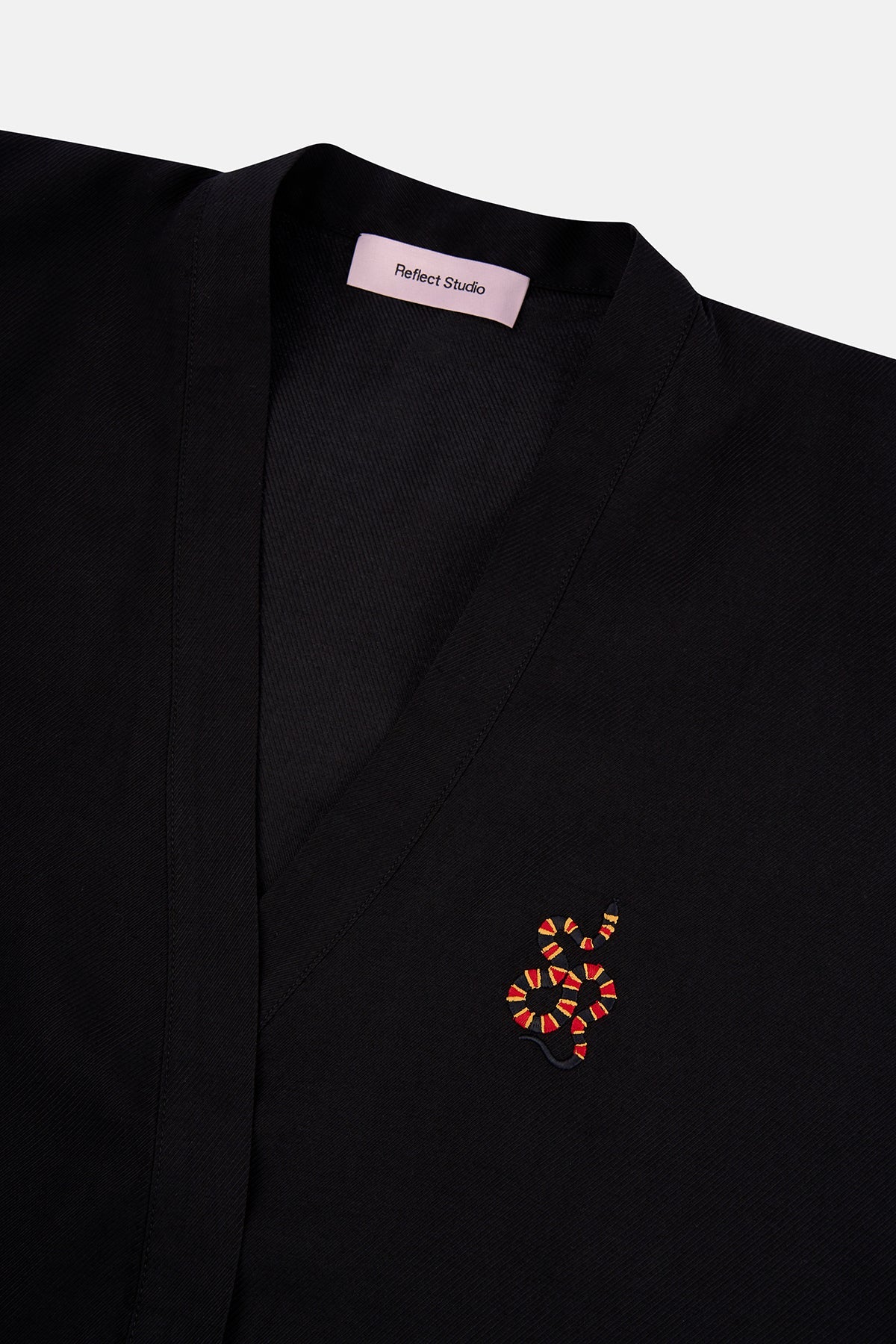 Mercan Yılanı TENCEL™ Kimono - Siyah