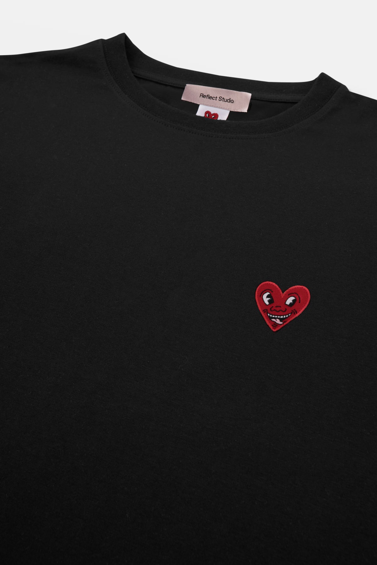 Heart People Oversize Heavyweight T-Shirt - Siyah