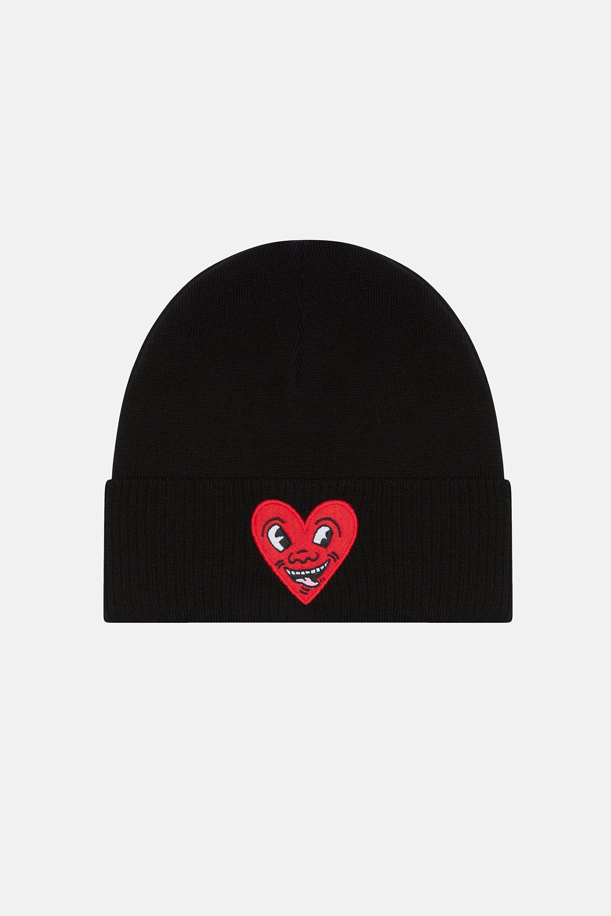 Keith Haring Heart Bere - Siyah