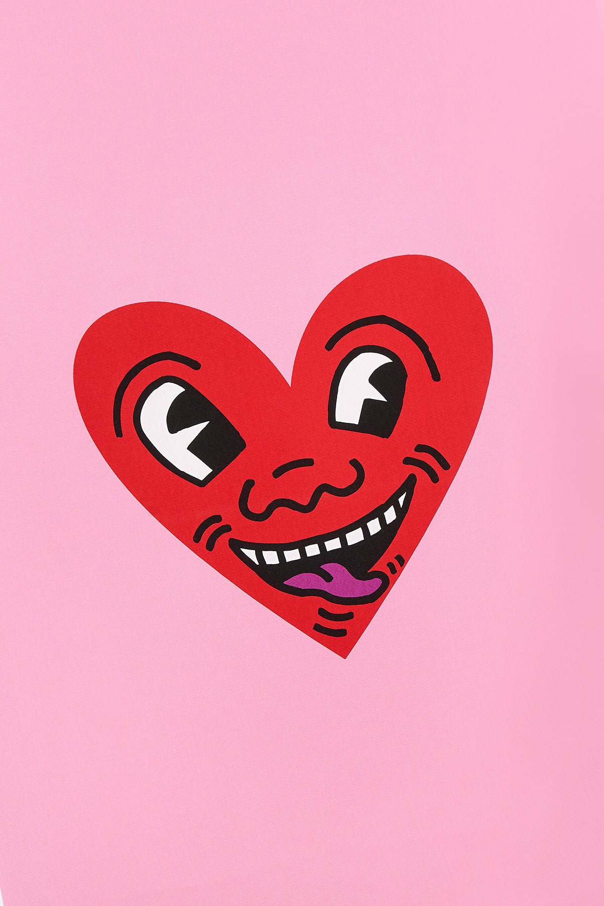 Keith Haring Heart Havlu - Pembe