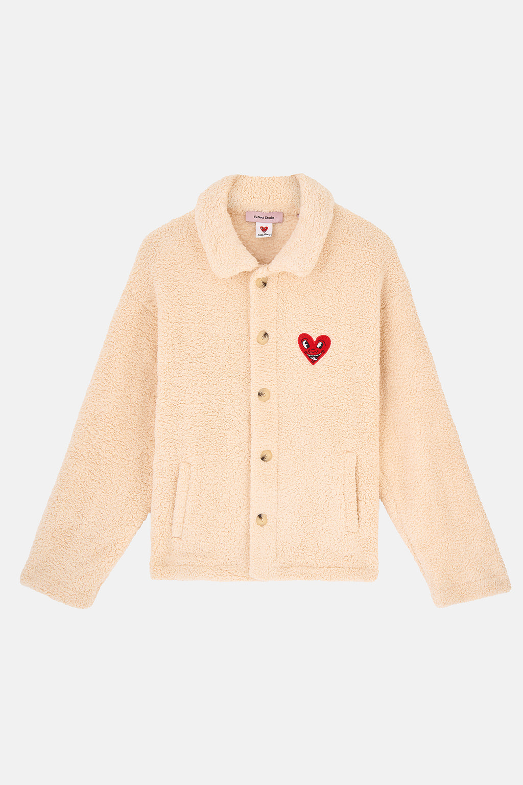Heart Sherpa Ceket - Parşömen Bej