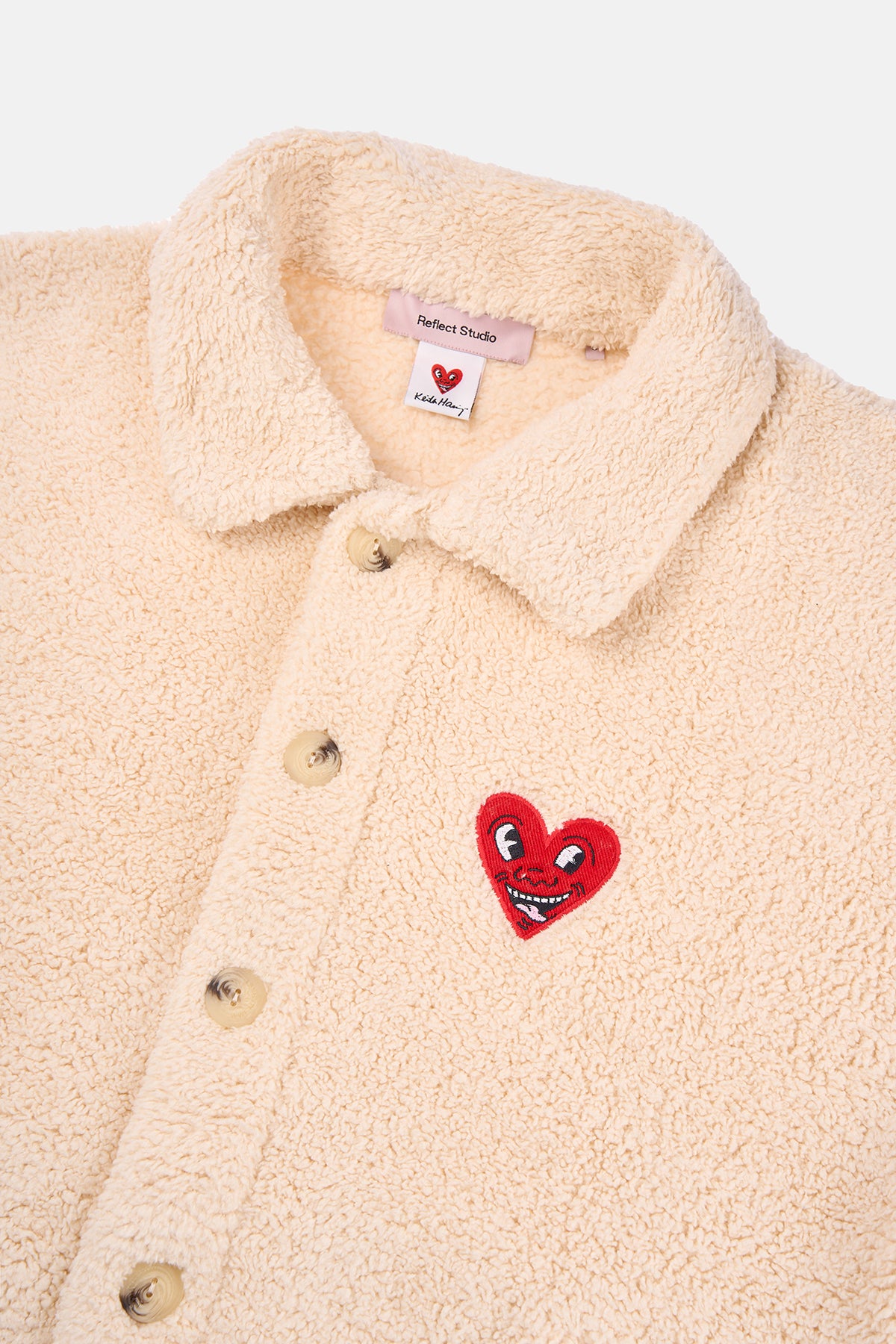 Heart Sherpa Ceket - Parşömen Bej