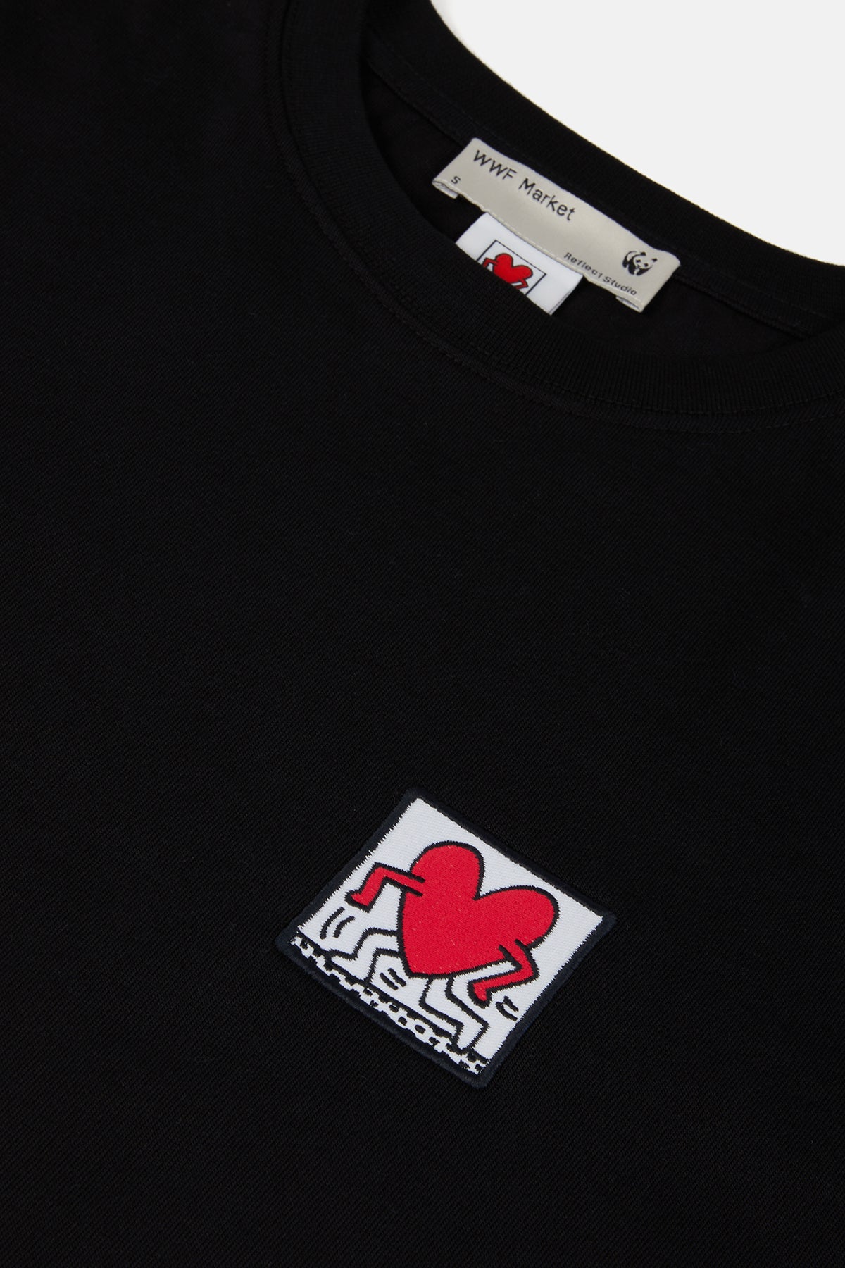 Keith Haring Heavyweight T-Shirt - Siyah