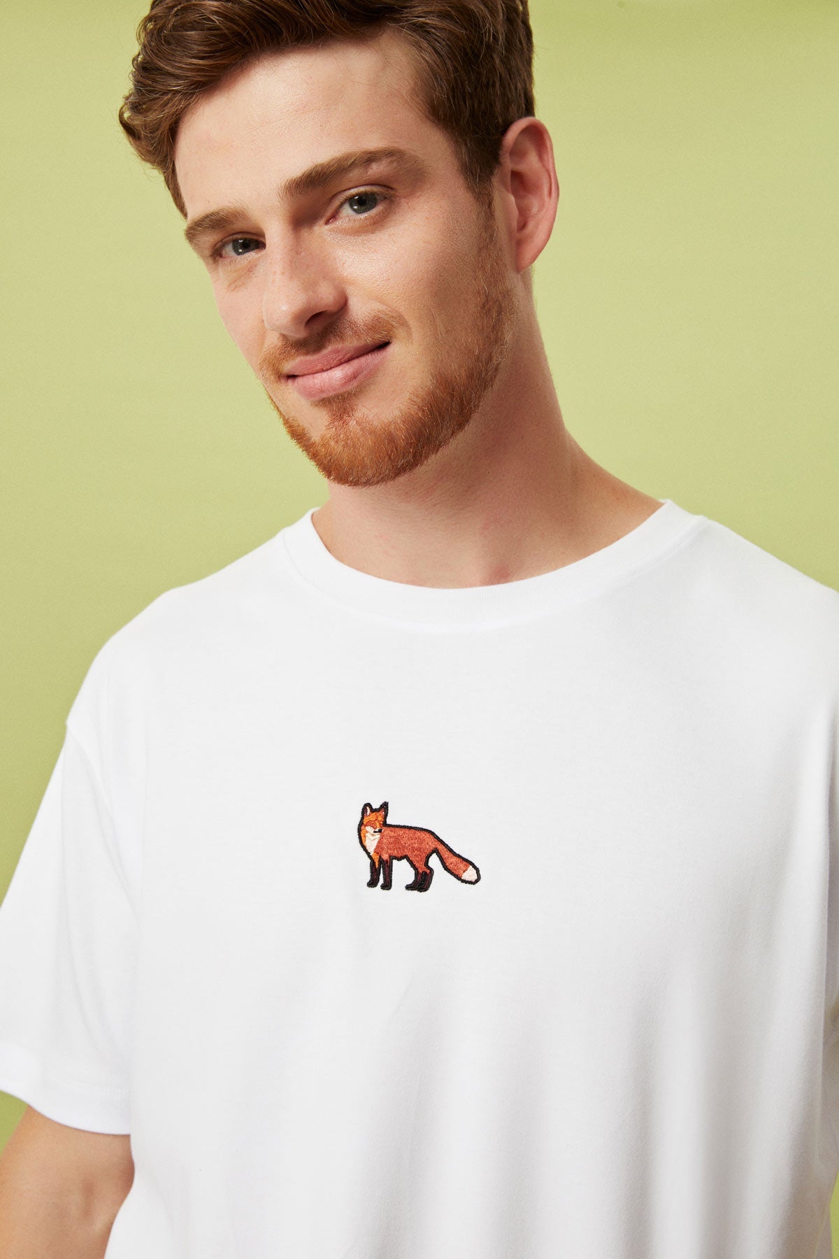 Kızıl Tilki Premium T-Shirt - Beyaz