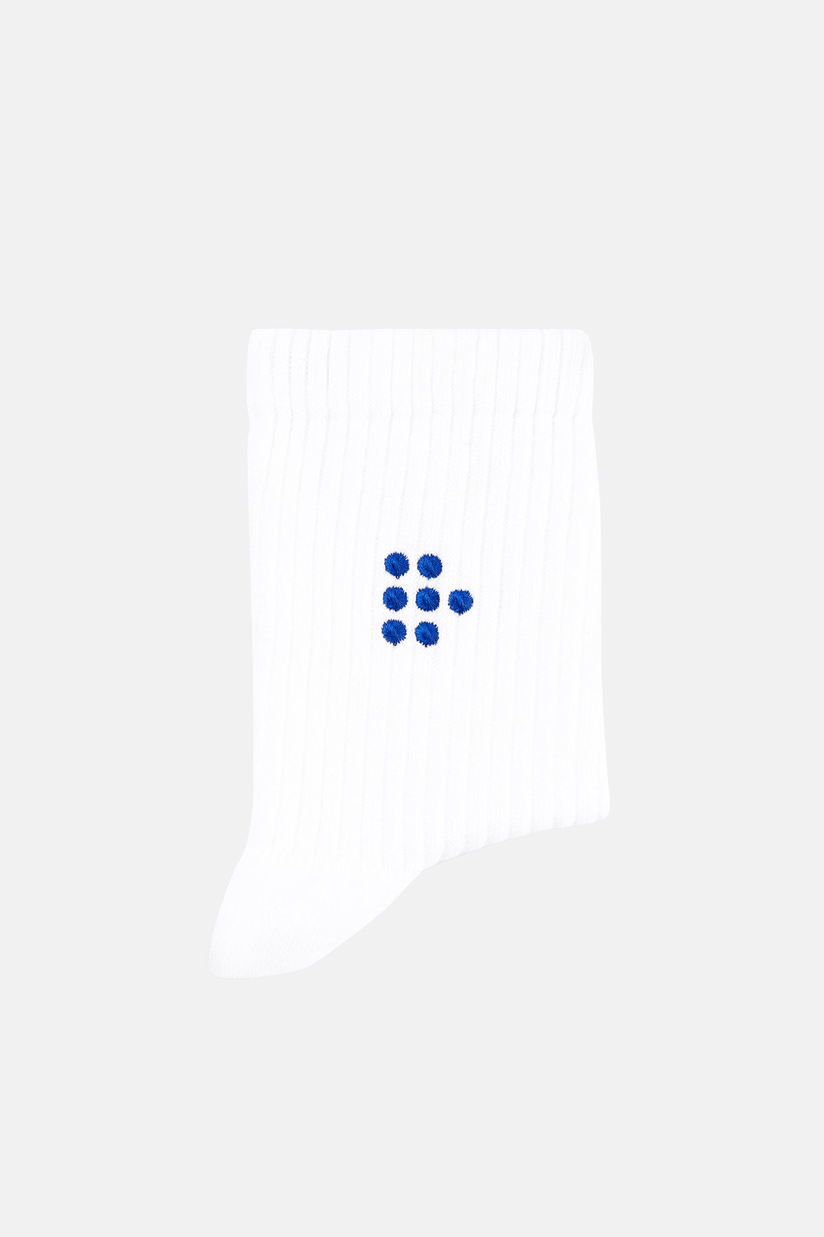 Dots Havlu Çorap - Beyaz
